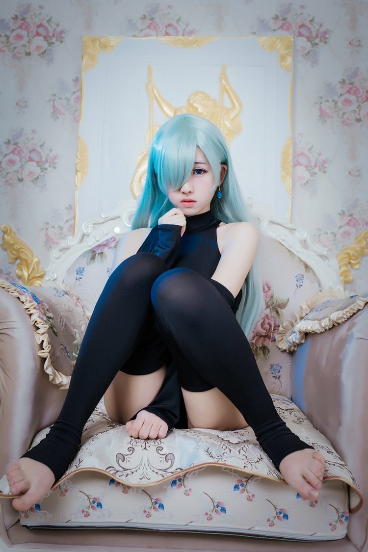 图片[4]-白皙美女鳗鱼霏儿cosplay七原罪女主角伊丽莎白-COS世界
