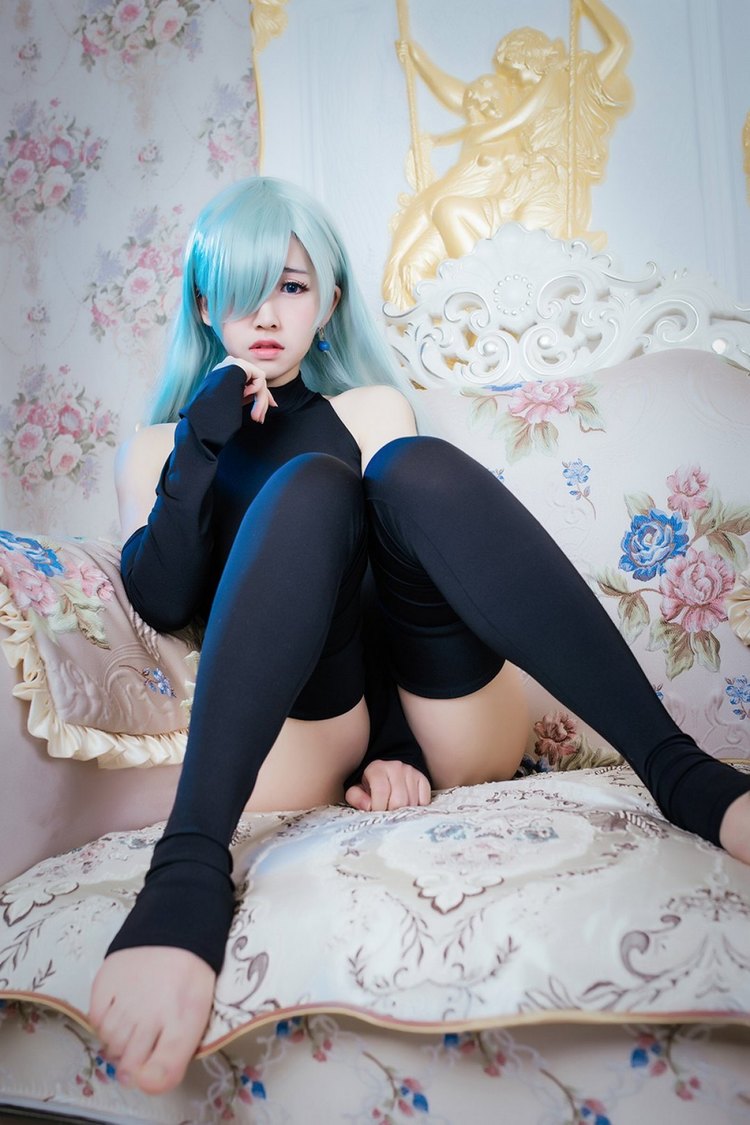 图片[3]-白皙美女鳗鱼霏儿cosplay七原罪女主角伊丽莎白-COS世界
