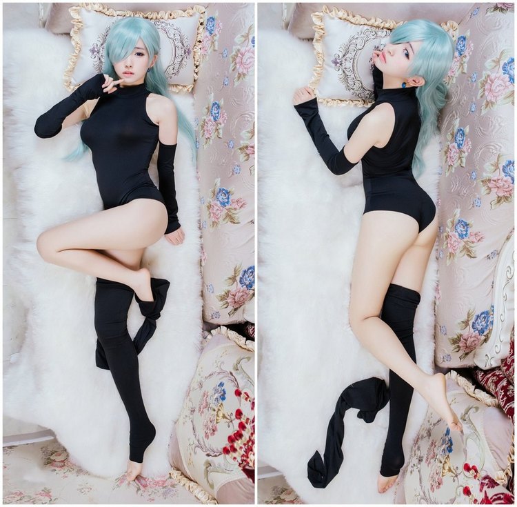 图片[2]-白皙美女鳗鱼霏儿cosplay七原罪女主角伊丽莎白-COS世界
