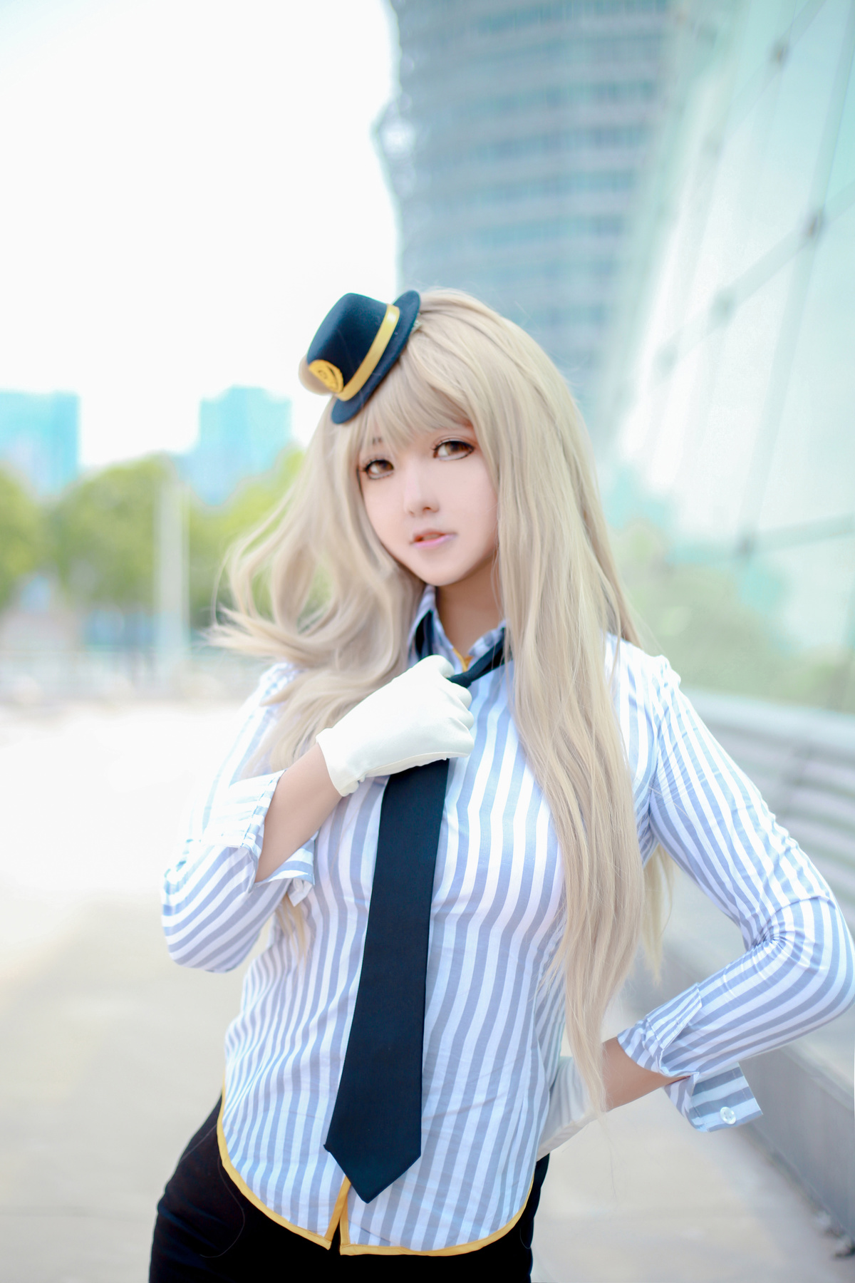 图片[5]-脸蛋圆嘟嘟的可爱cosplayer制服-COS世界