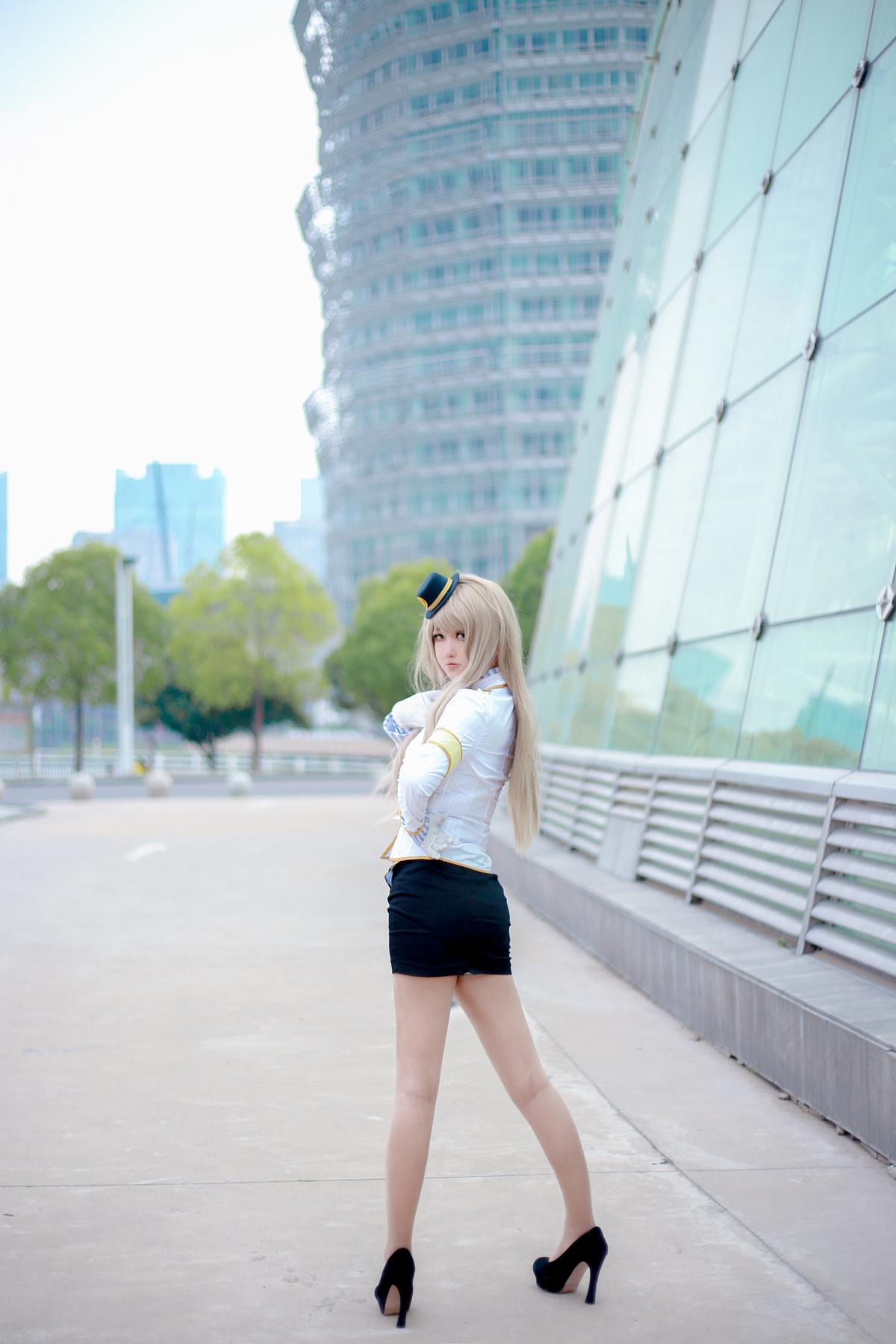 图片[4]-脸蛋圆嘟嘟的可爱cosplayer制服-COS世界