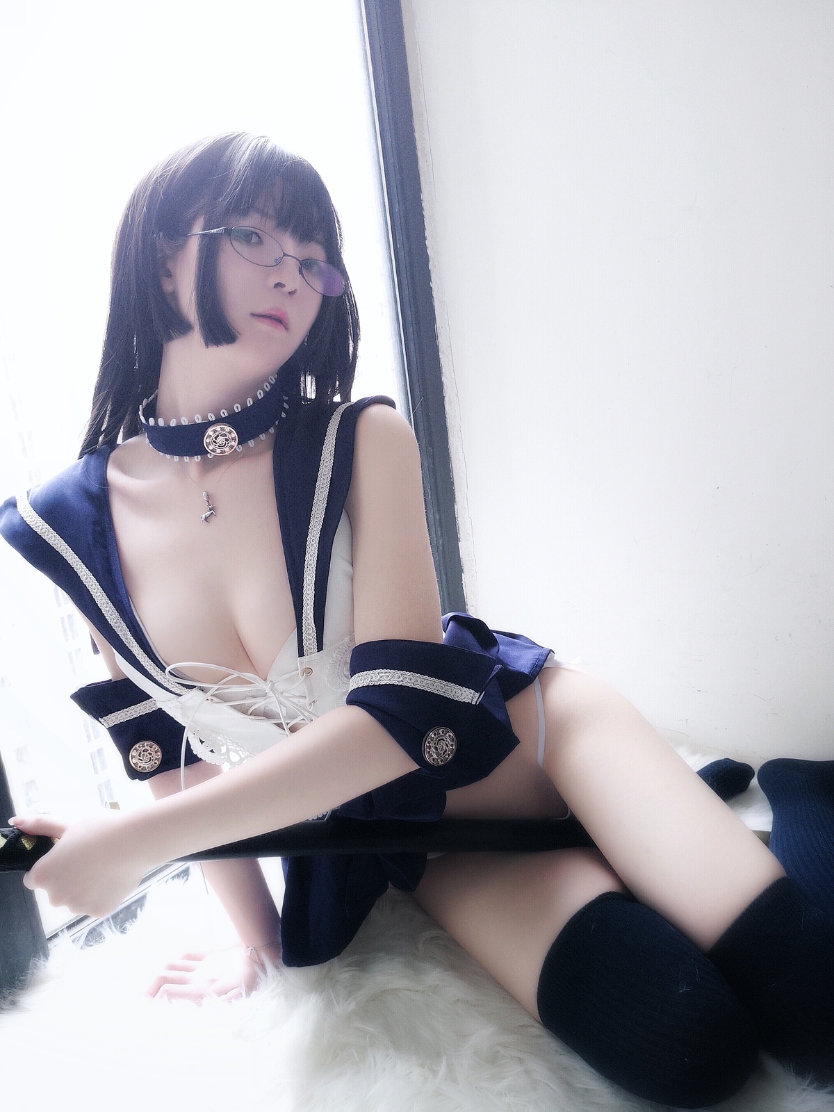图片[4]-一小央泽-武士刀与水手服-COS世界