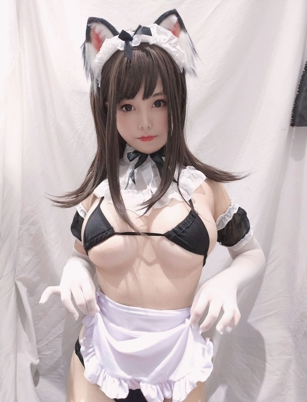 图片[2]-蠢沫沫-自拍黑白女仆-COS世界
