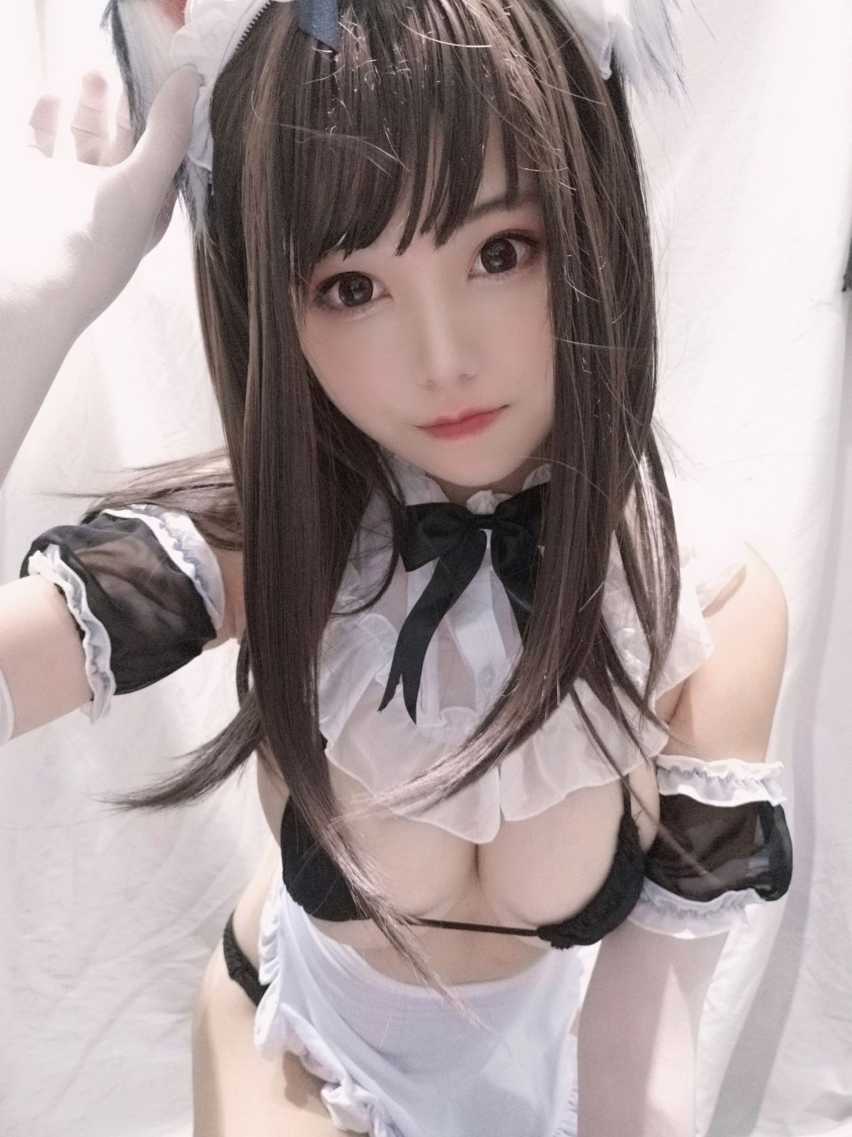 图片[5]-蠢沫沫-自拍黑白女仆-COS世界