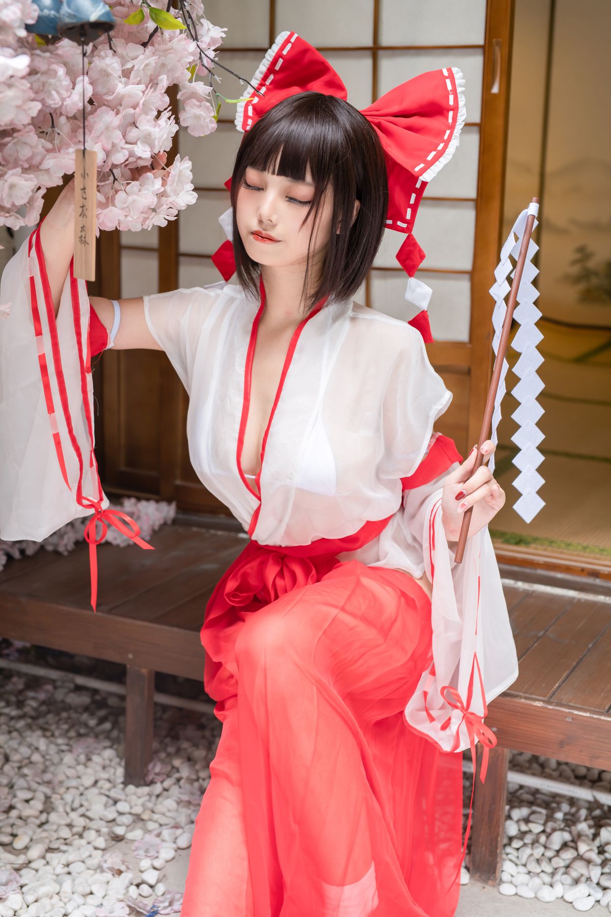 图片[2]-蜜汁猫裘透明巫女姐姐-COS世界