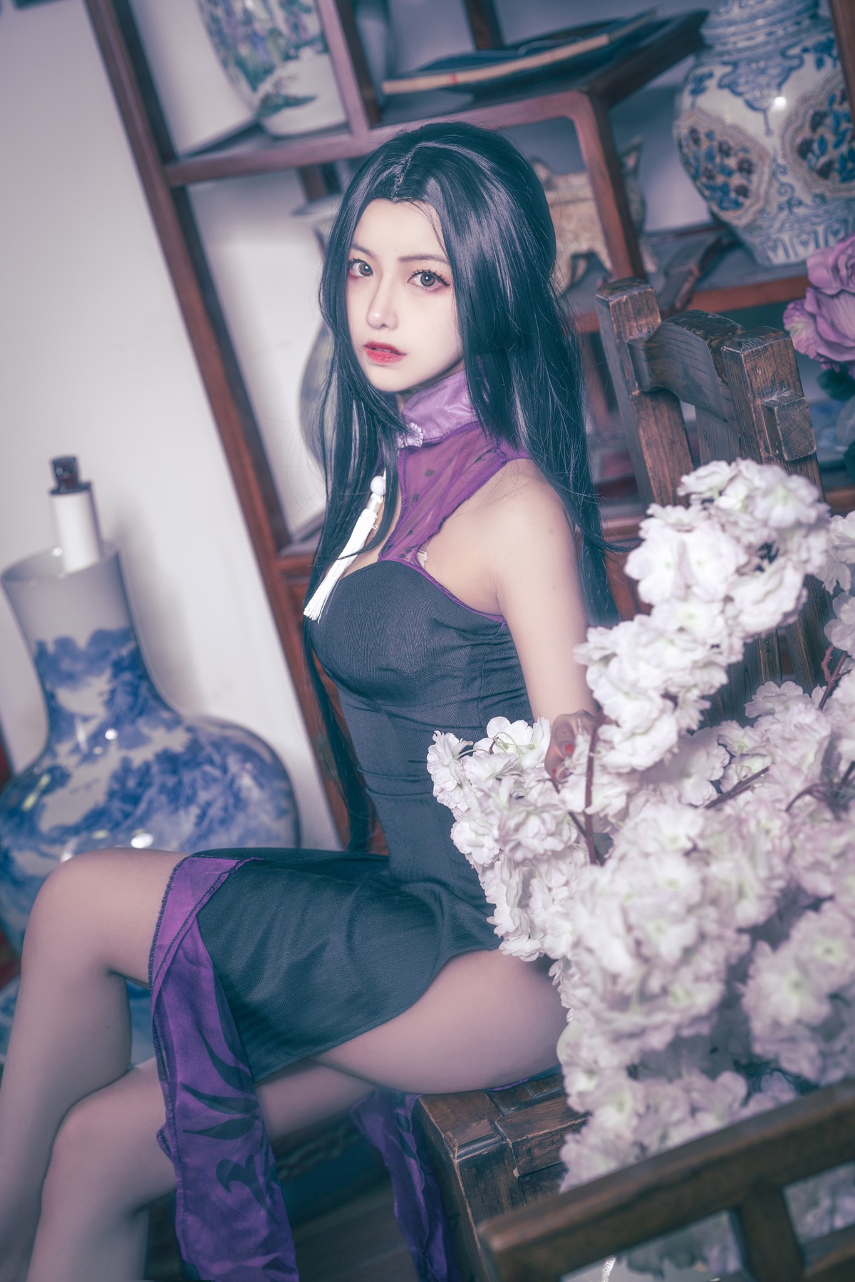 图片[3]-Shika小鹿鹿-万花旗袍-COS世界