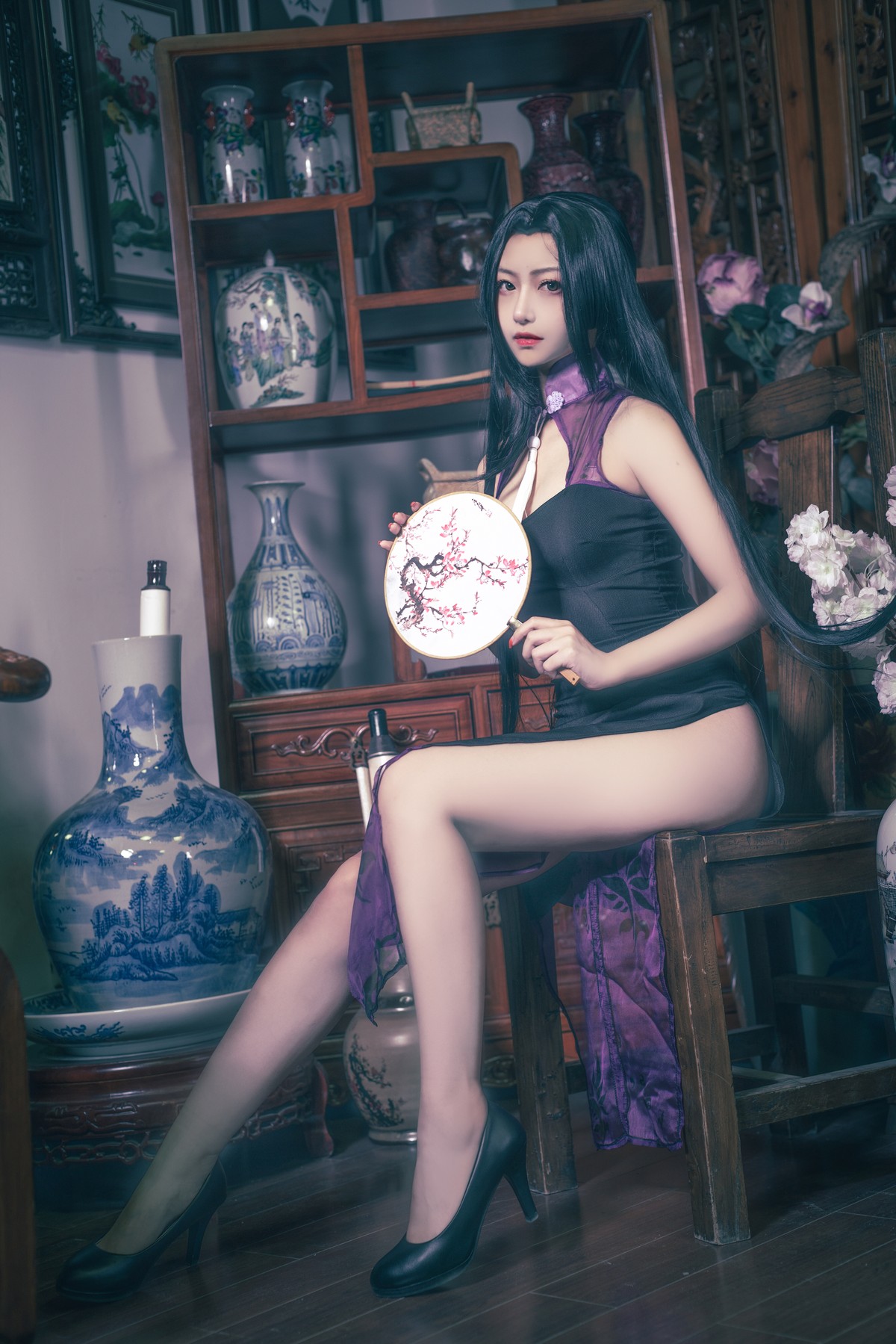 图片[4]-Shika小鹿鹿-万花旗袍-COS世界