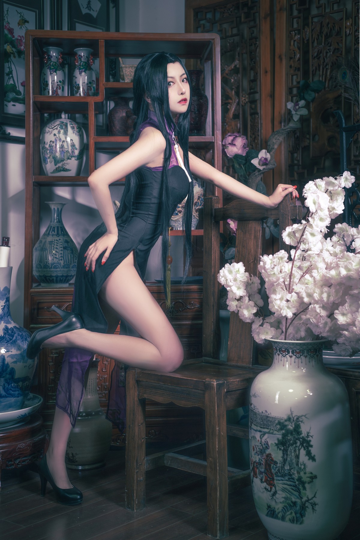 图片[5]-Shika小鹿鹿-万花旗袍-COS世界