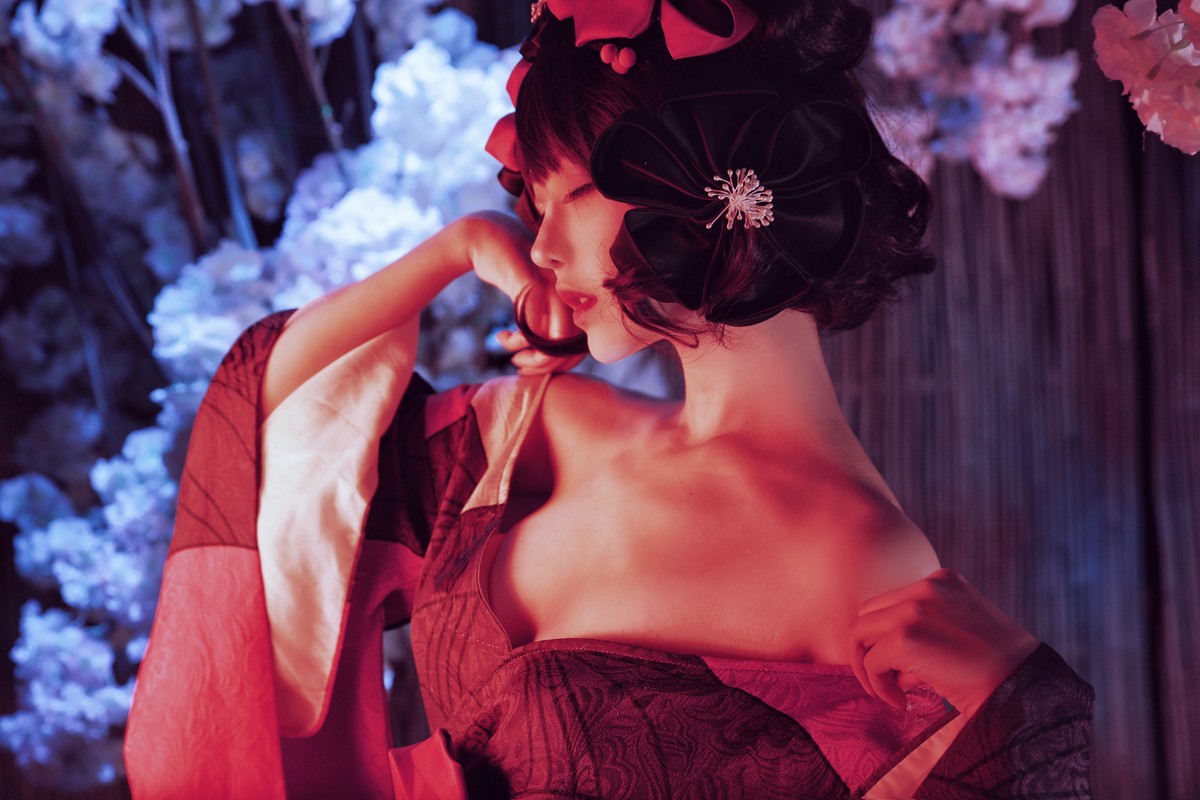 Shika小鹿鹿-北斋和服-COS世界