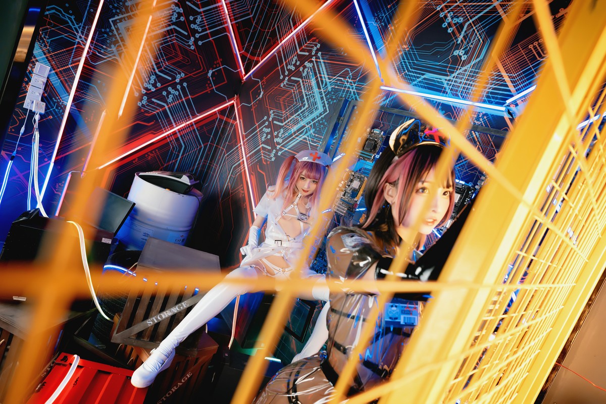 图片[126]-神楽坂真冬 透明黑白护士-COS世界
