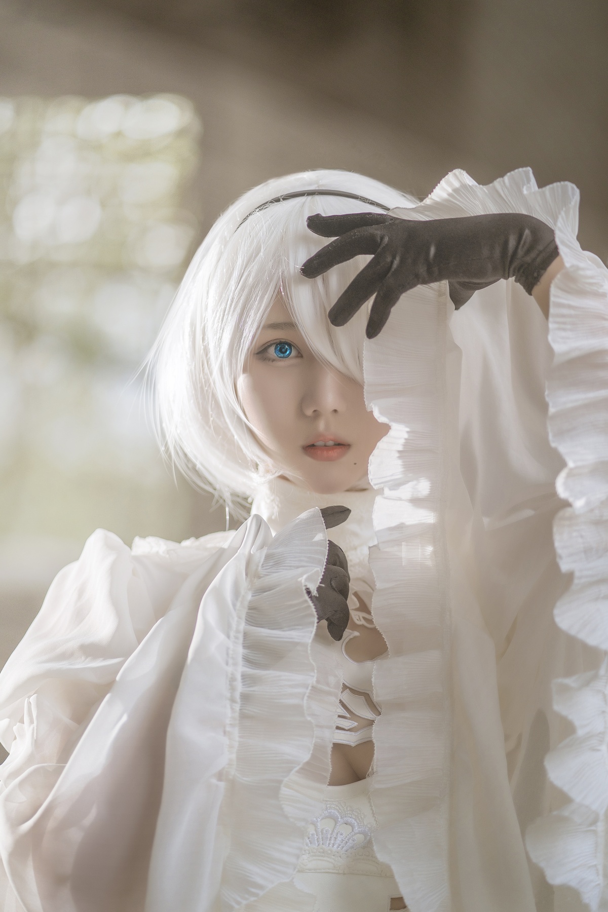 镜酱-2B白色婚纱[13P168MB]-COS世界