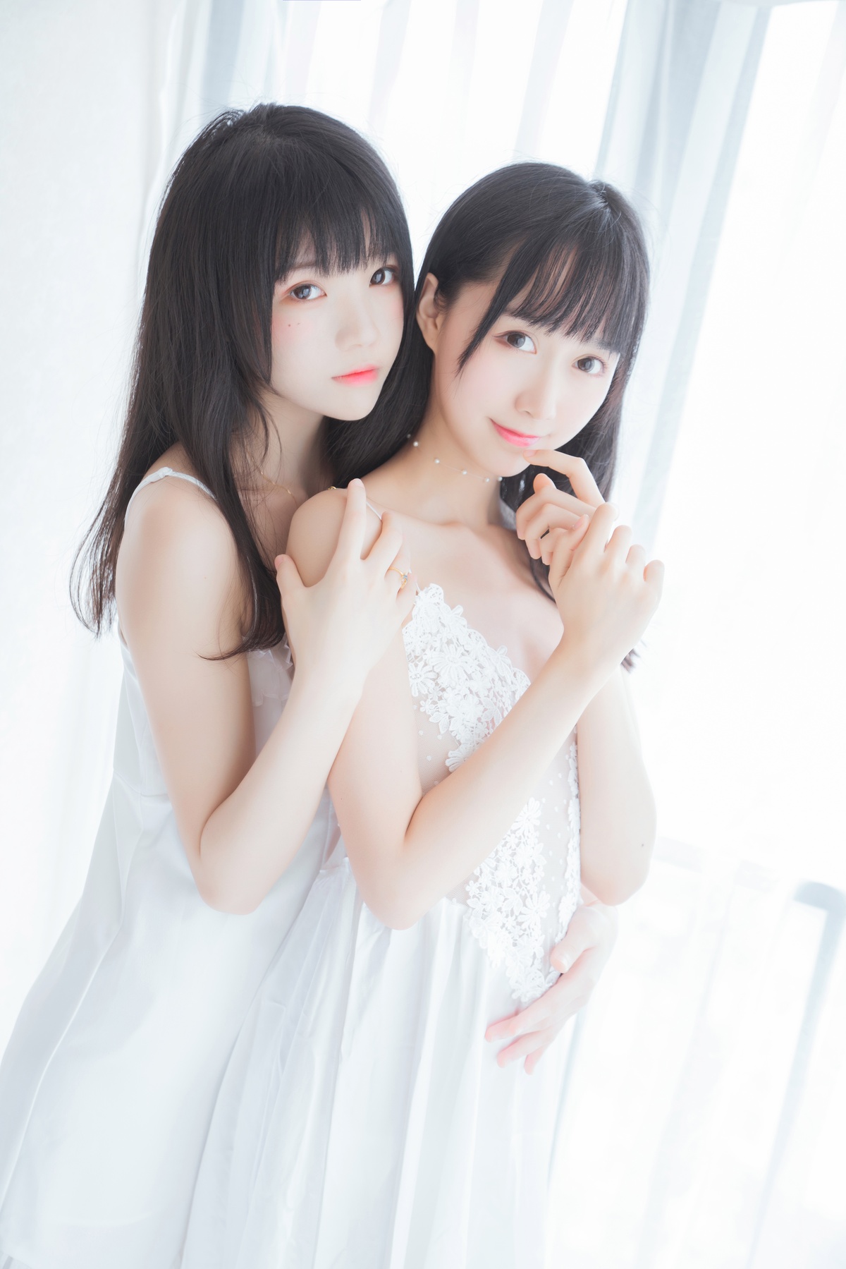 图片[3]-木绵绵OwO&桜桃喵-朝(白裙×白裙)-COS世界
