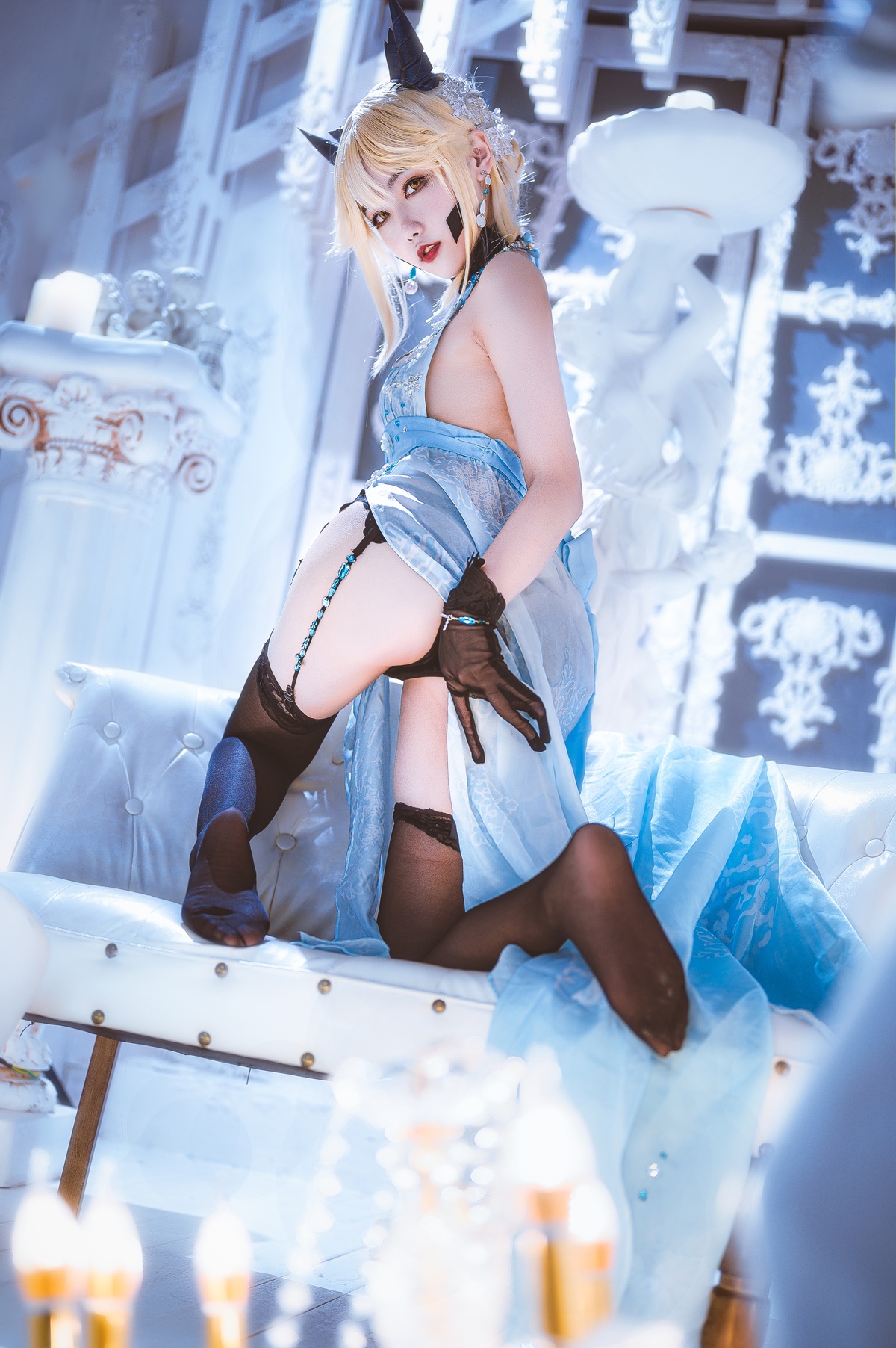 图片[3]-Momoko葵葵黑枪呆礼服-COS世界