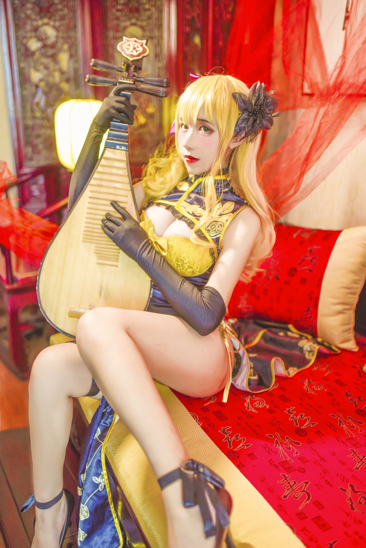 图片[2]-九曲Jean NO.012金莲[8P-60MB]-COS世界
