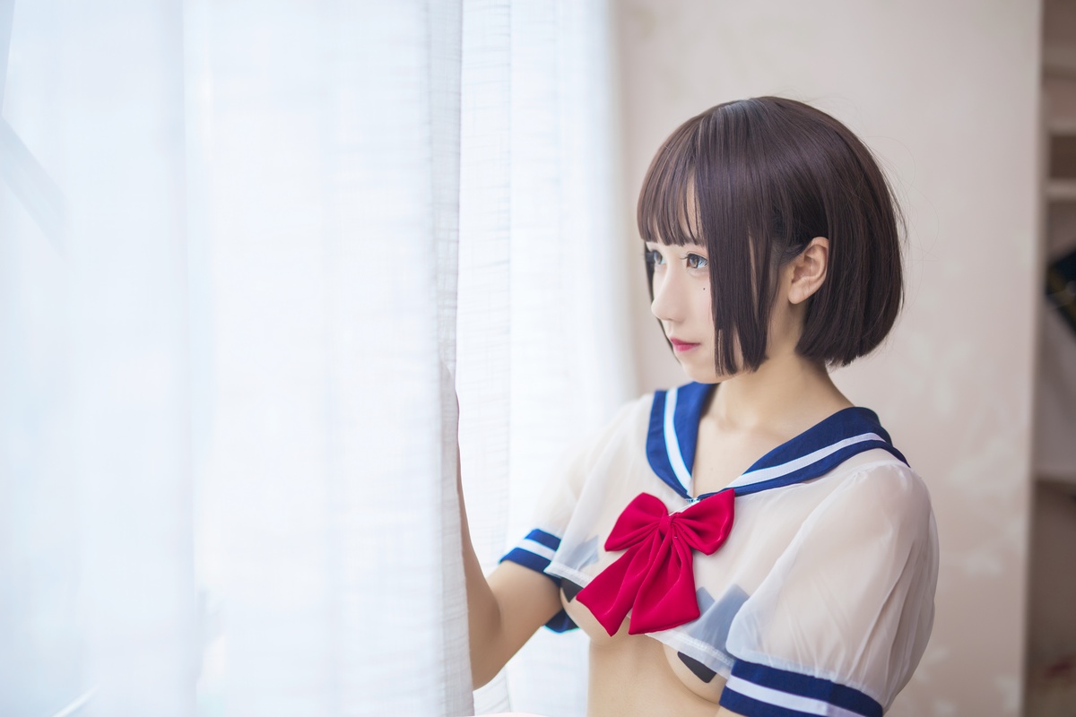 图片[2]-九曲Jean NO.023JK透明制服[21P-153MB]-COS世界