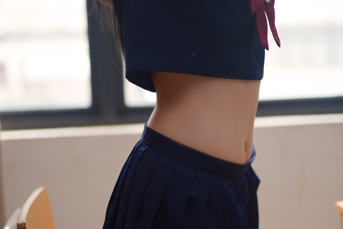 图片[2]-九曲Jean NO.025JK露脐制服[30P-113MB]-COS世界