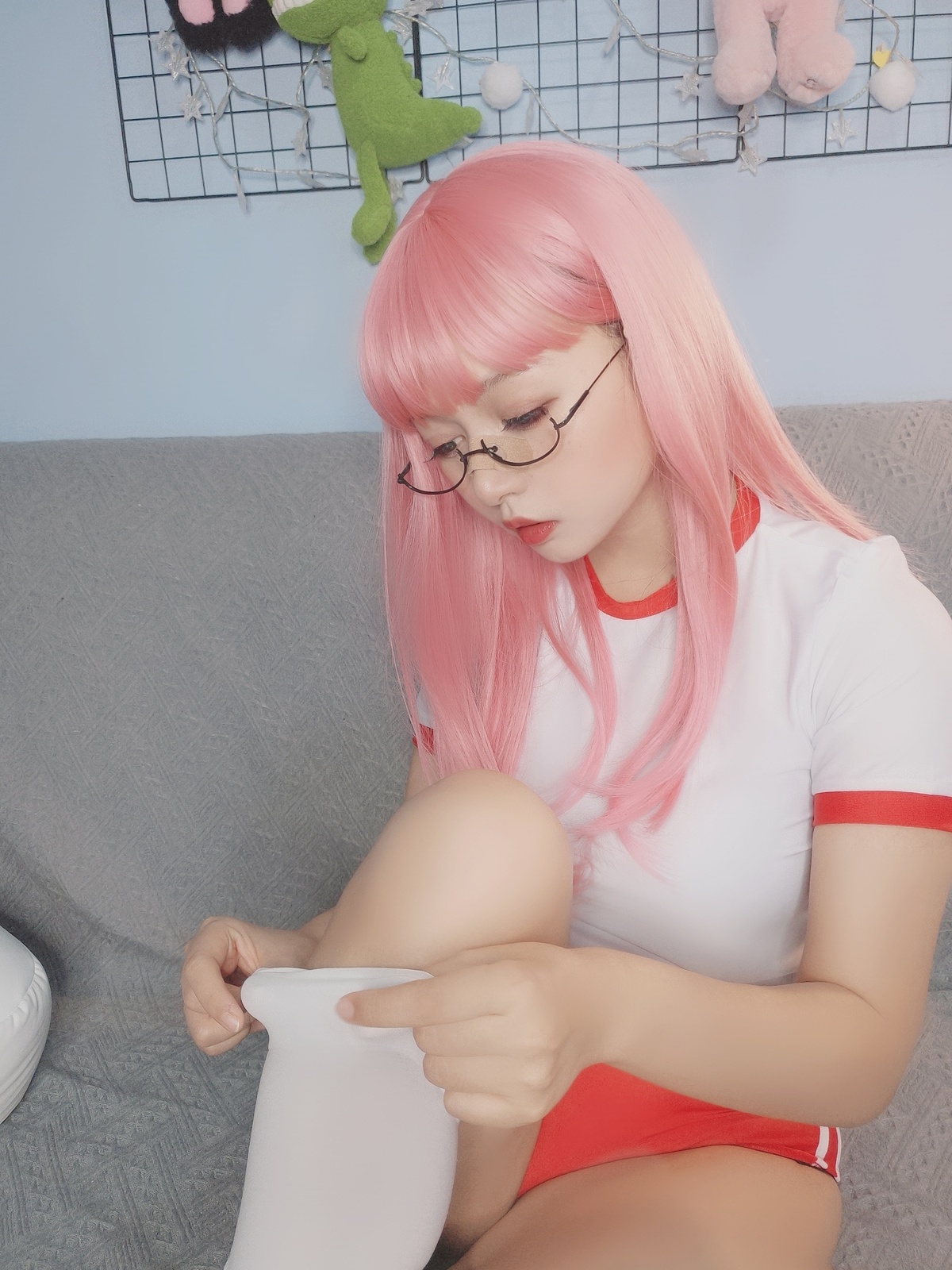 图片[3]-黑猫猫OvO – 体操服自拍-COS世界