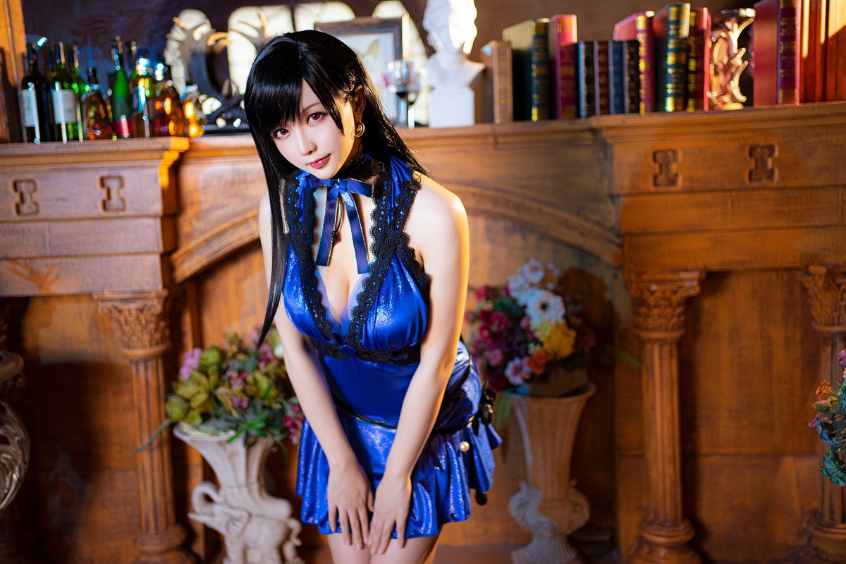 图片[5]-星之迟迟 NO.026 蒂法蓝礼服 [42P2V-197MB]-COS世界