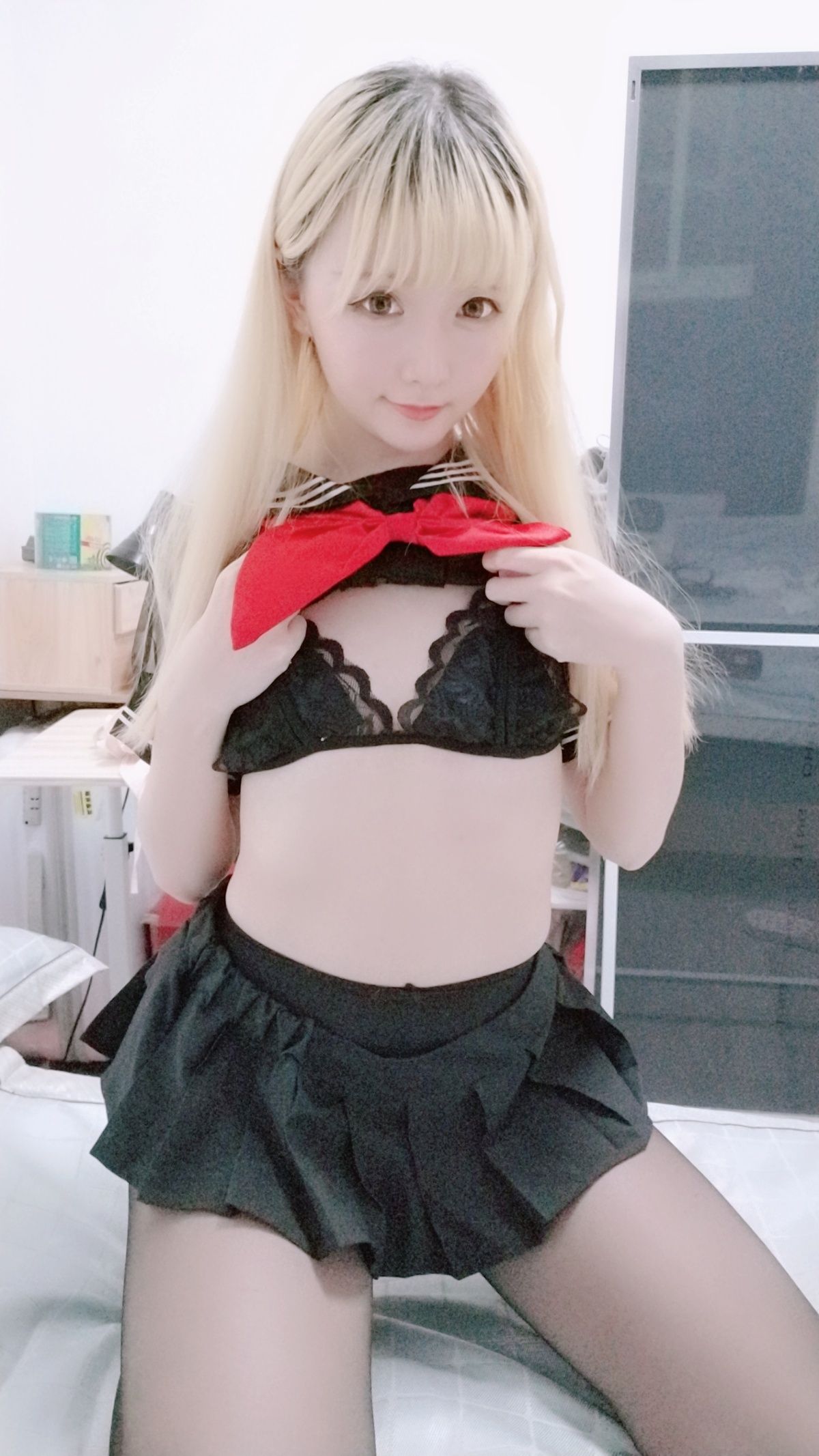 图片[2]-星之迟迟 定制 NO.016 6-28 黑制服 [68P3V-534MB]-COS世界
