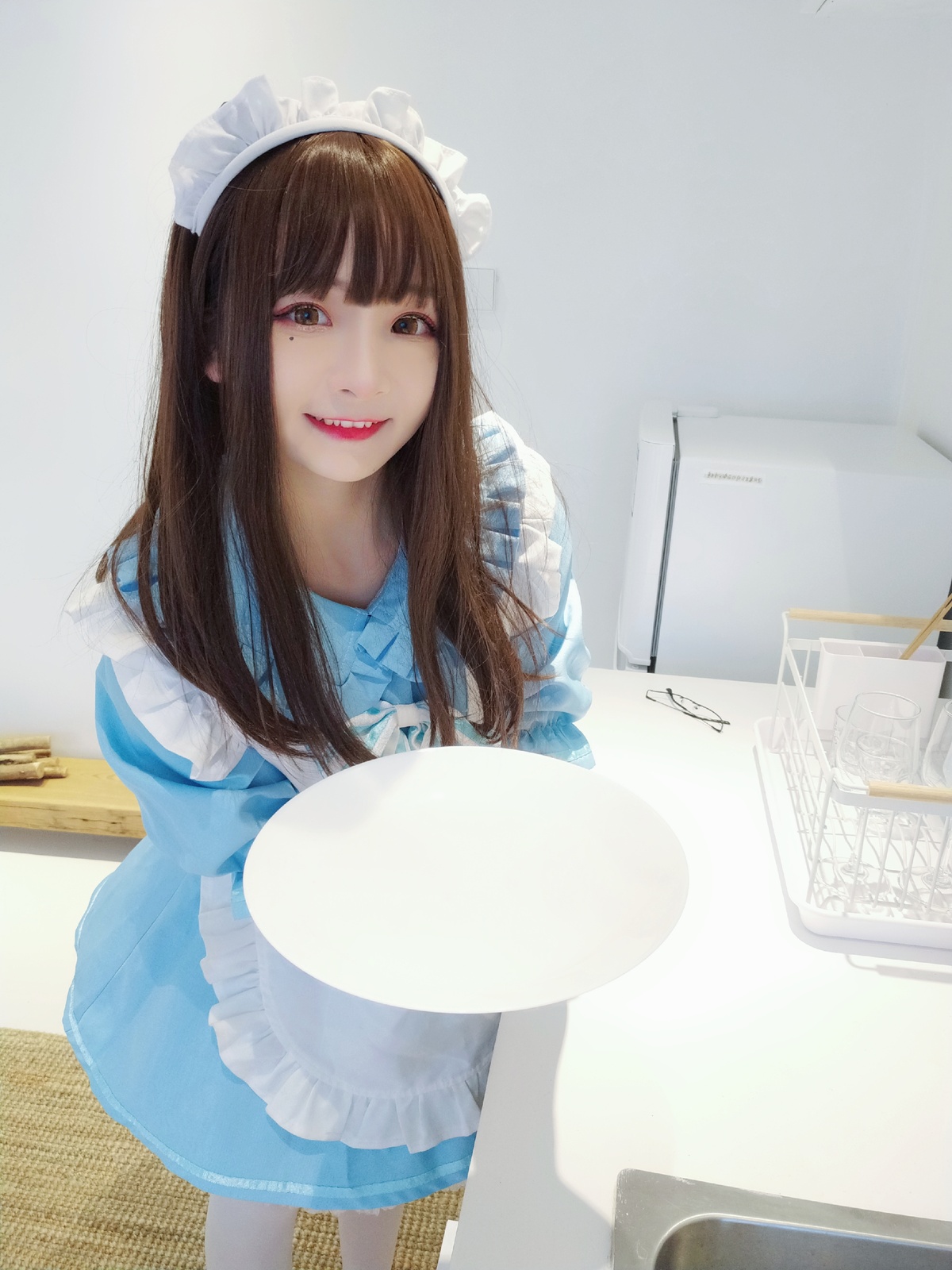 图片[2]-古川 NO.029 蓝白女仆 [19P-64MB]-COS世界
