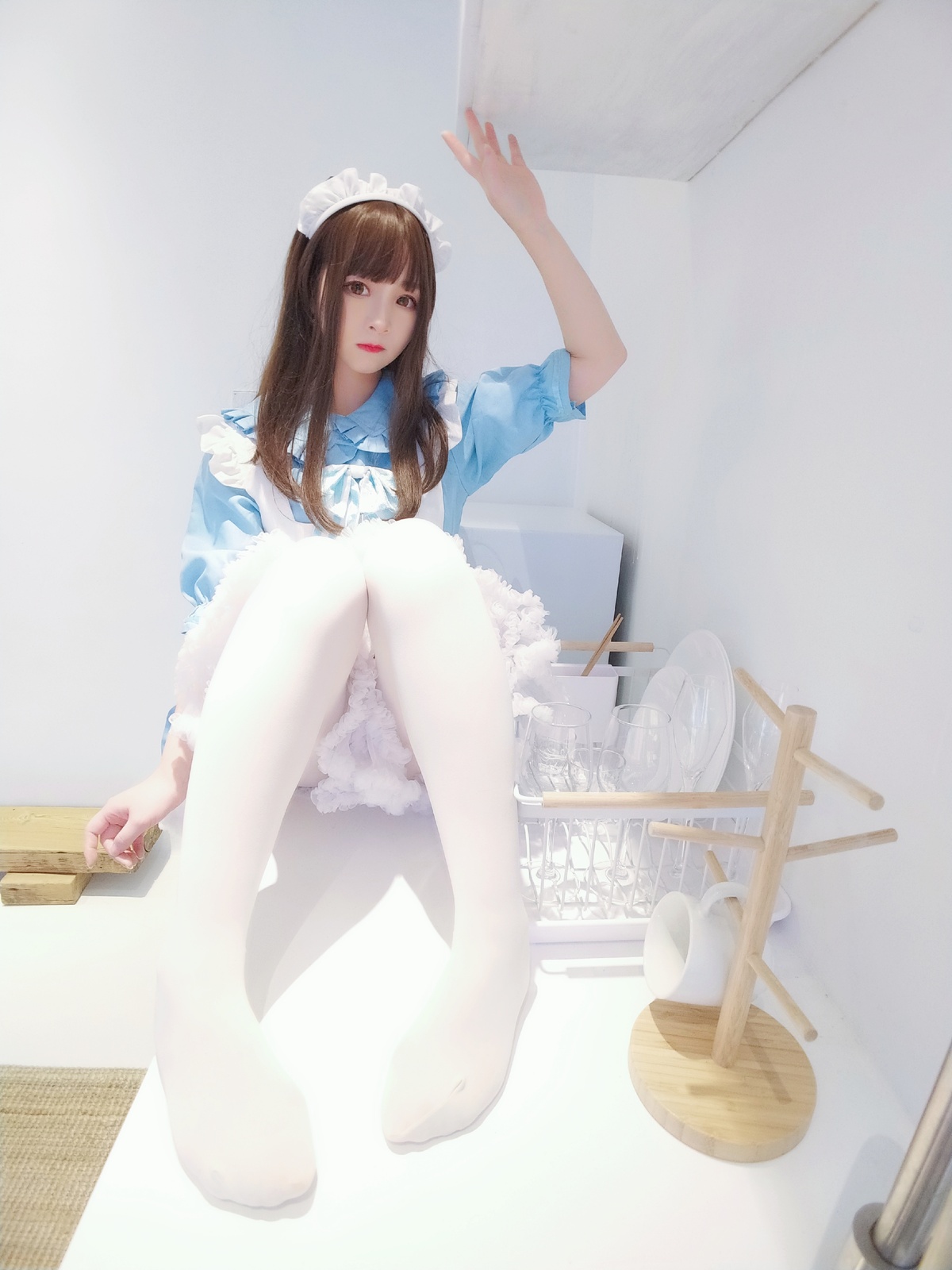 图片[3]-古川 NO.029 蓝白女仆 [19P-64MB]-COS世界