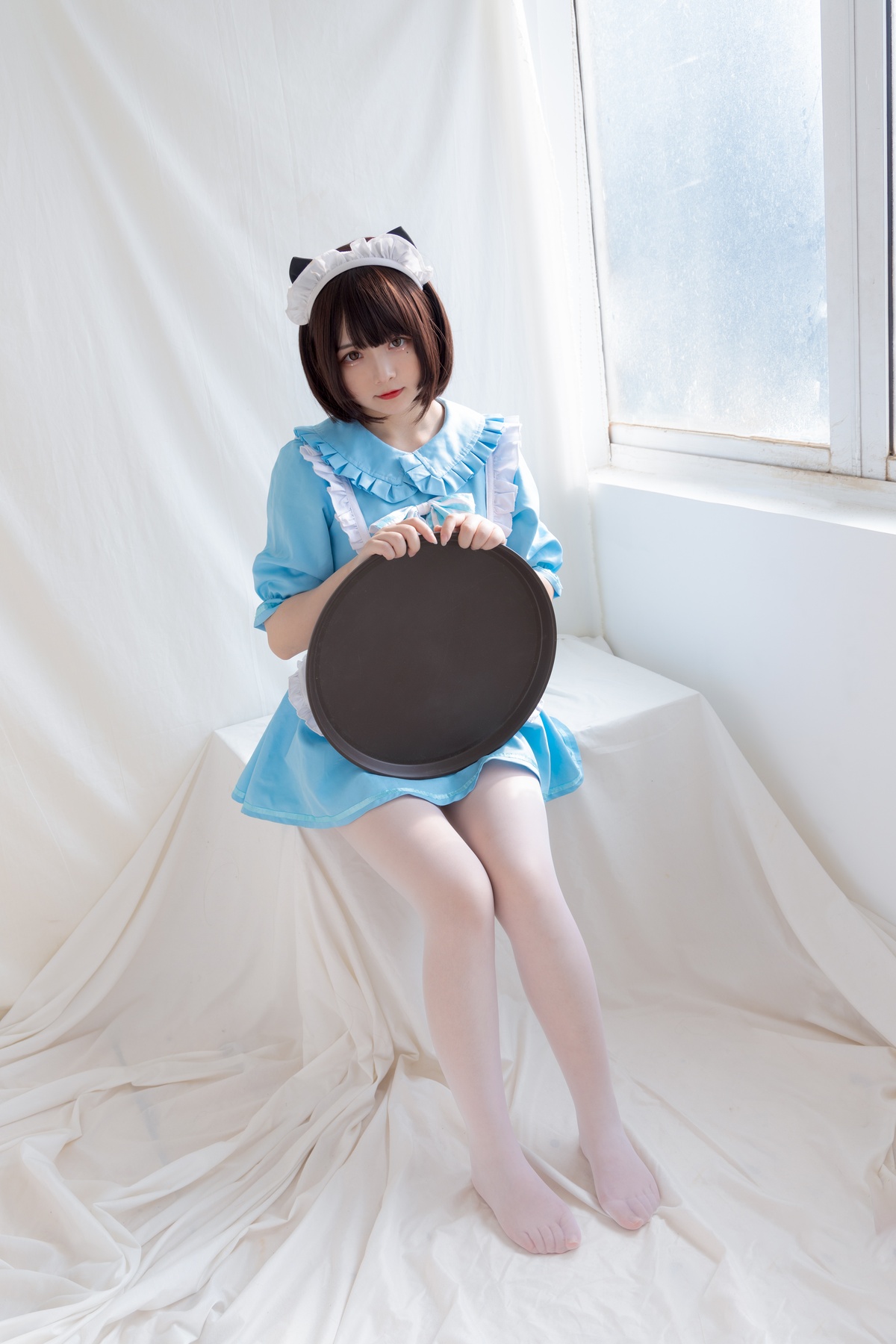 图片[3]-古川 NO.060 蓝色小猫女仆 [42P1V-295MB]-COS世界