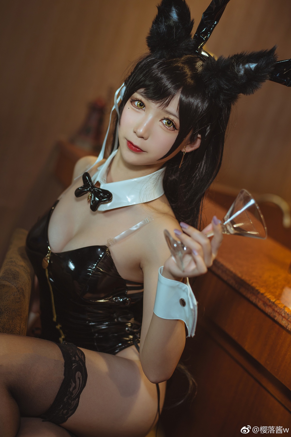 樱落酱-双人兔女郎-COS世界