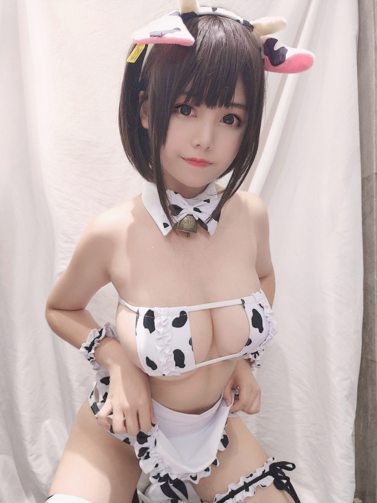 图片[3]-蜜汁猫裘-自拍 小奶牛女仆-COS世界