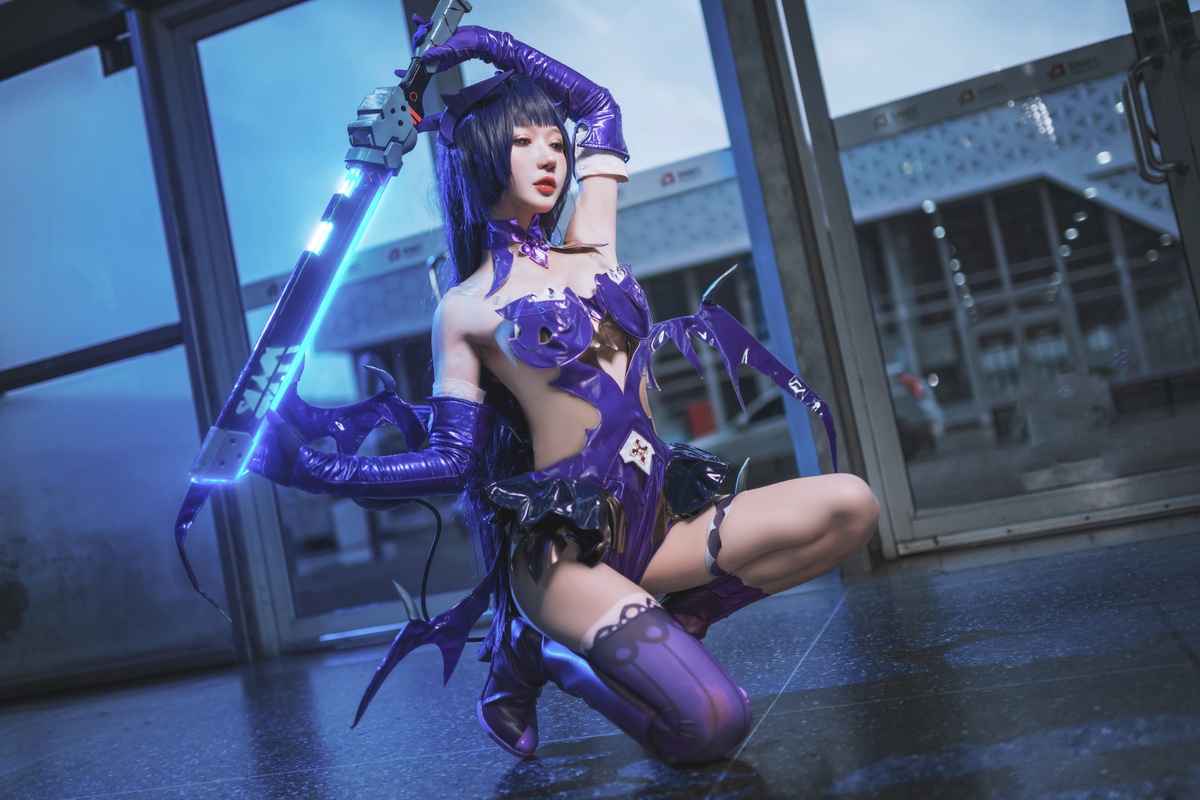 图片[4]-【cosplay】-阿包也是兔娘 NO.06 魅魔芽衣恶魔-COS世界