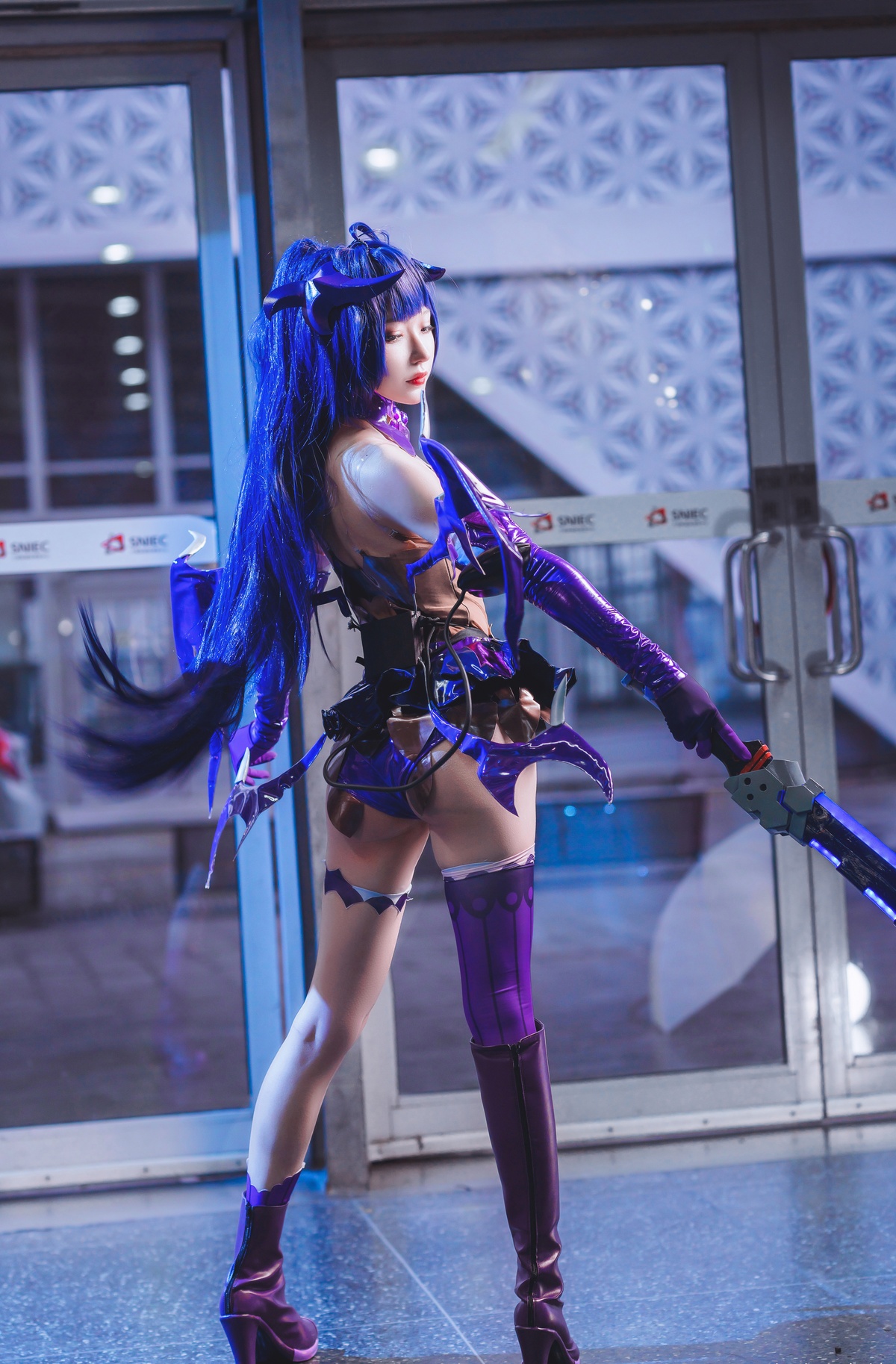 图片[5]-【cosplay】-阿包也是兔娘 NO.06 魅魔芽衣恶魔-COS世界