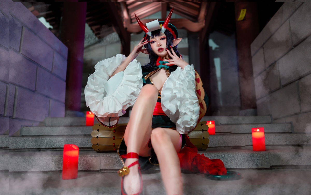 【cosplay】-阿包也是兔娘 NO.08 酒吞童子-COS世界