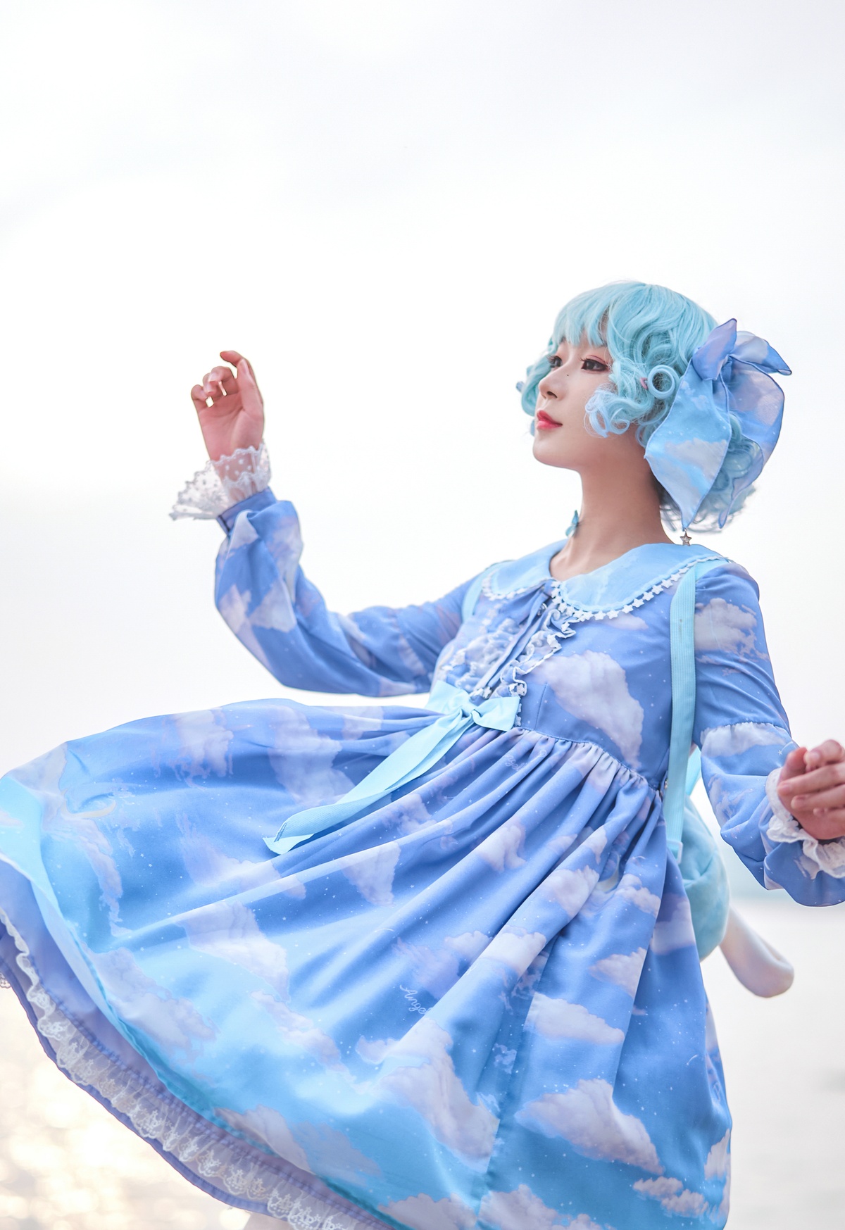 【cosplay】-阿包也是兔娘 NO.11 lolita蓝裙-COS世界