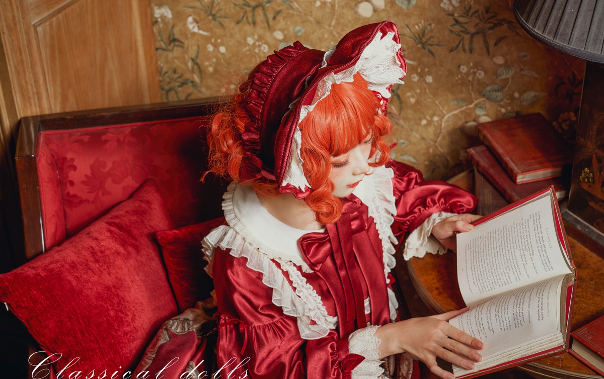 图片[4]-【cosplay】-阿包也是兔娘 NO.12 lolita红裙-COS世界