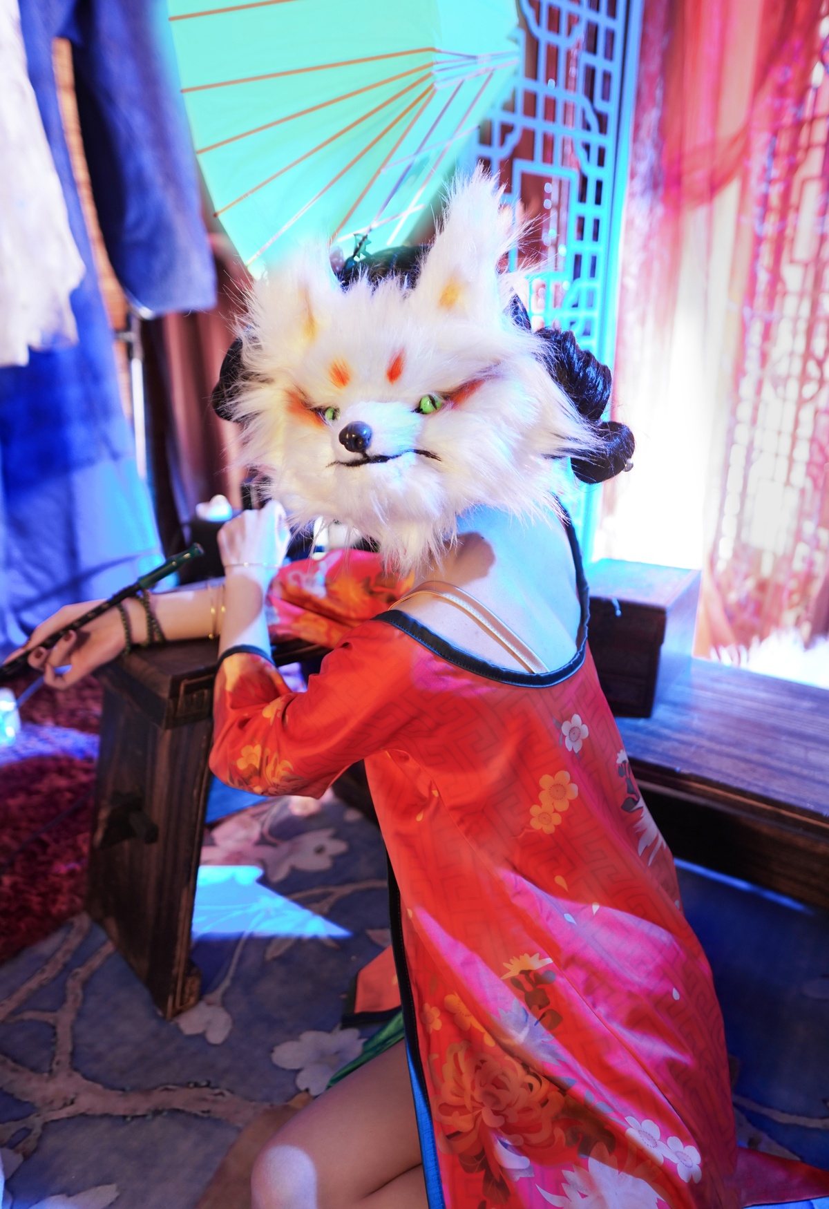 【cosplay】-阿包也是兔娘 NO.15 白蛇起源宝青坊主-COS世界