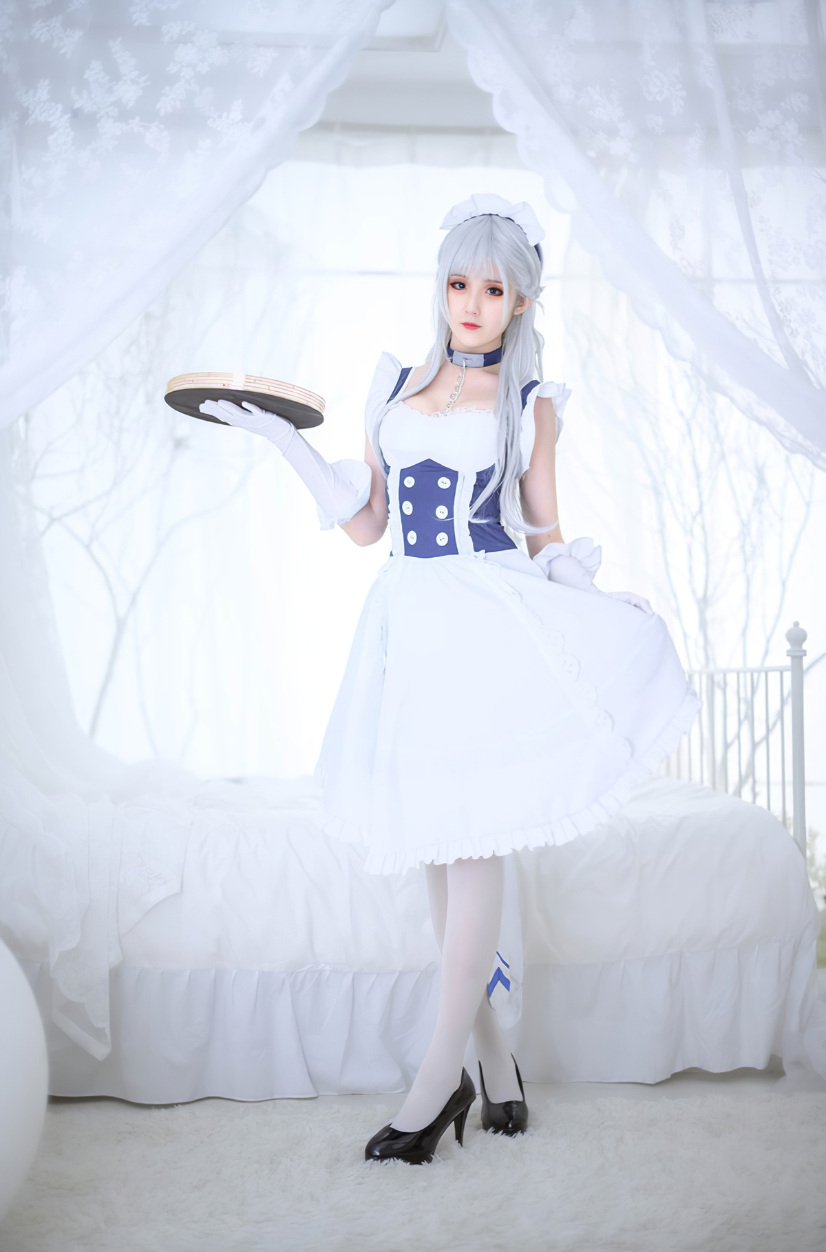图片[3]-【cosplay】秋楚楚 贝尔法斯特女仆 [9P-32MB]-COS世界
