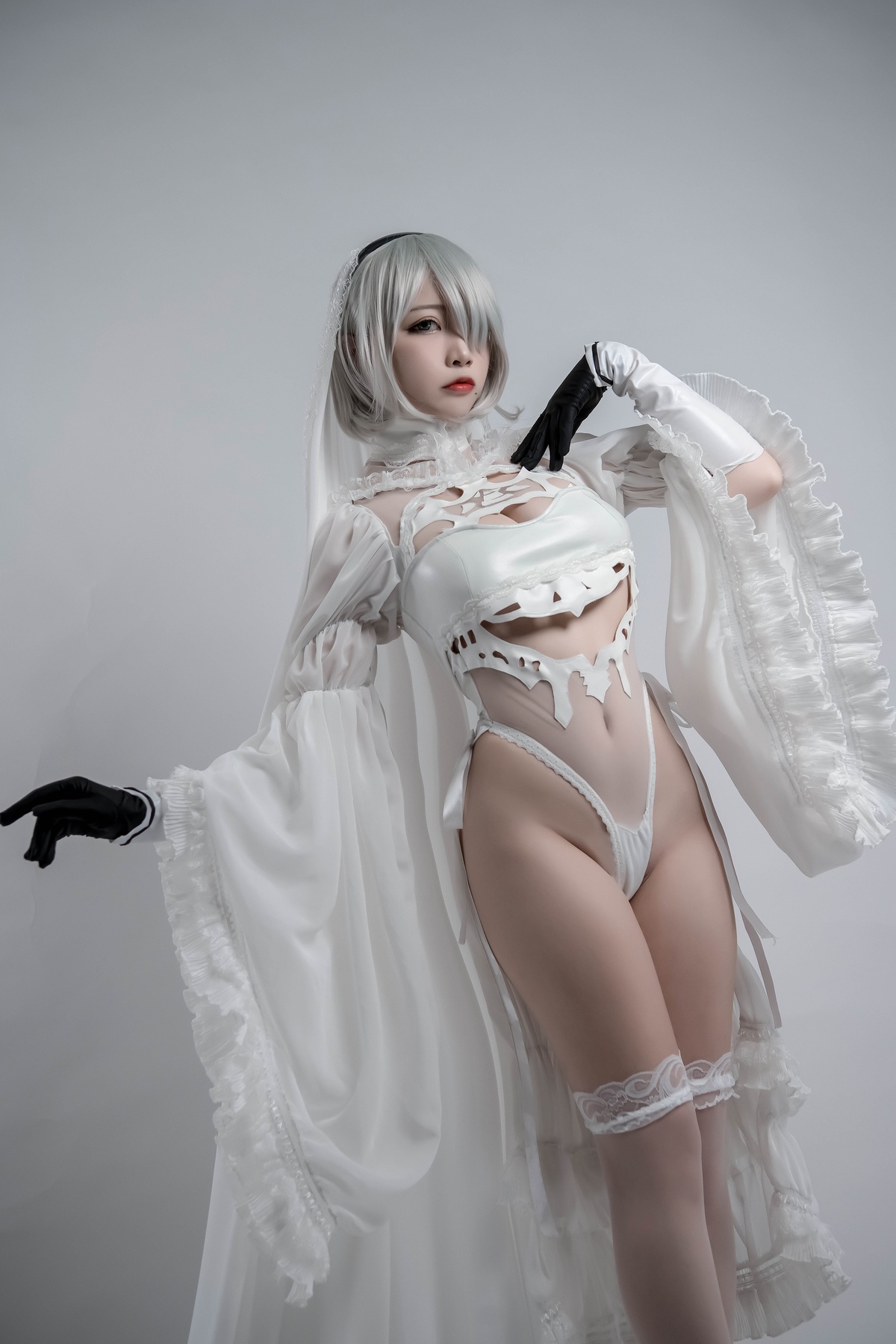 图片[2]-【cosplay】-【二佐Nisa】-2b同人花嫁-COS世界