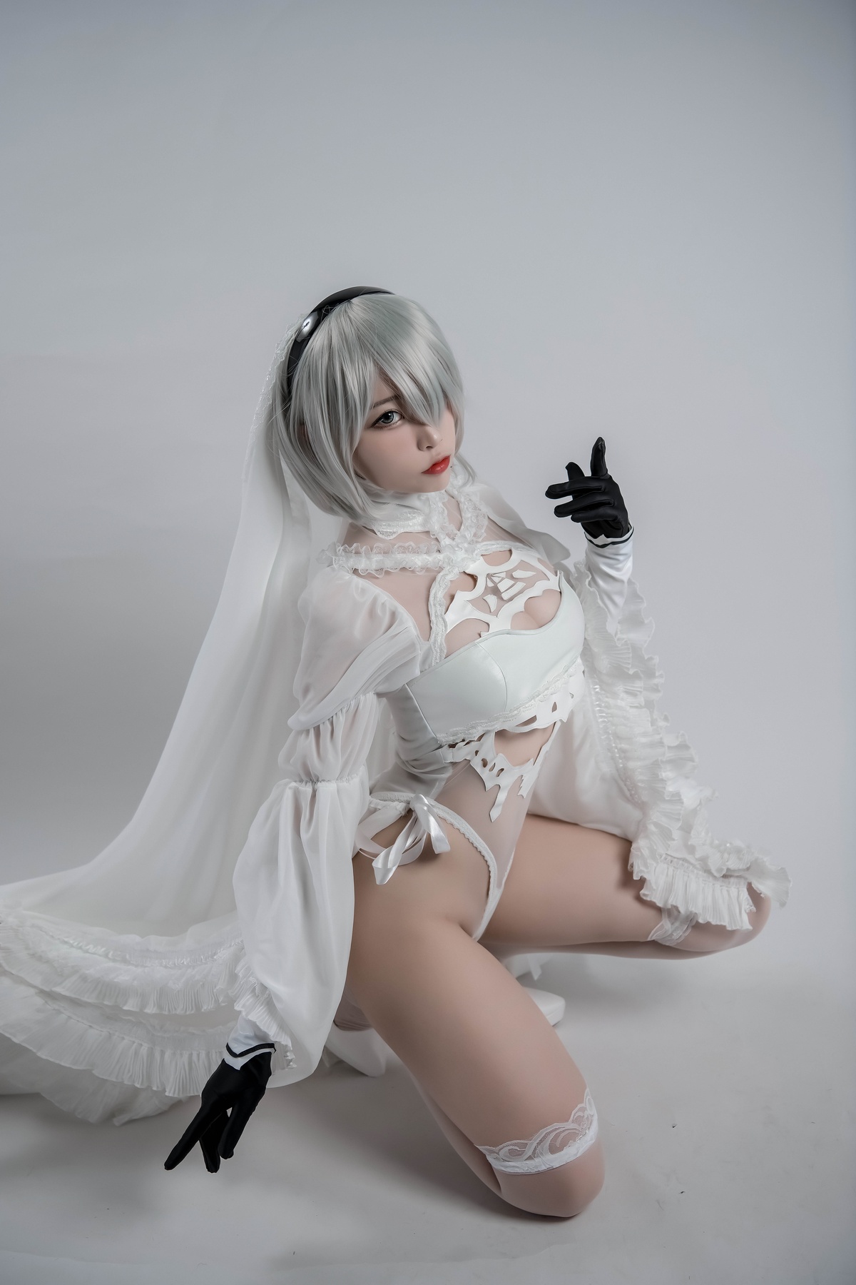 图片[3]-【cosplay】-【二佐Nisa】-2b同人花嫁-COS世界