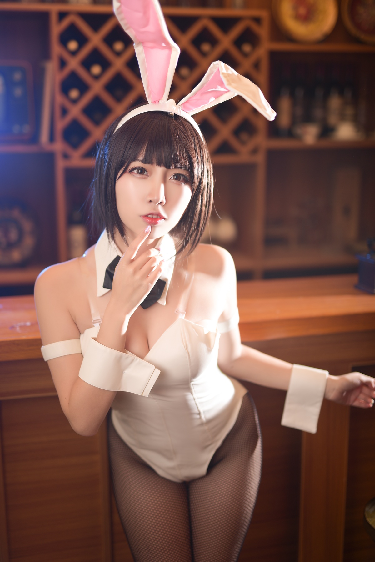 图片[5]-【cosplay】-【二佐Nisa】-加藤惠 兔女郎-COS世界