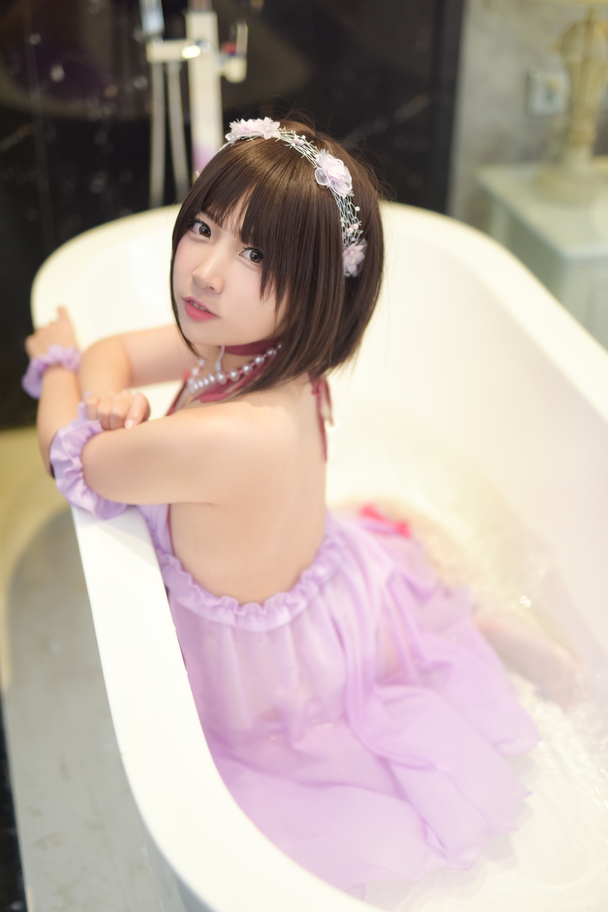【cosplay】-【二佐Nisa】-加藤惠 睡衣-COS世界