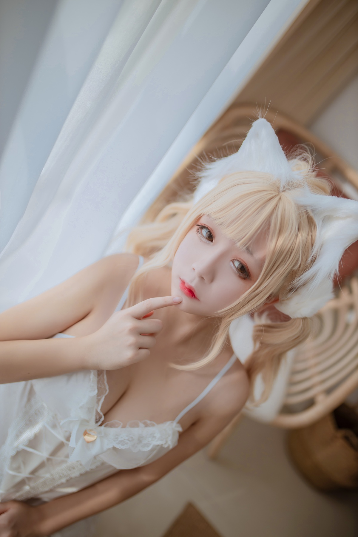 图片[3]-【cosplay】-【二佐Nisa】-双人猫耳-COS世界