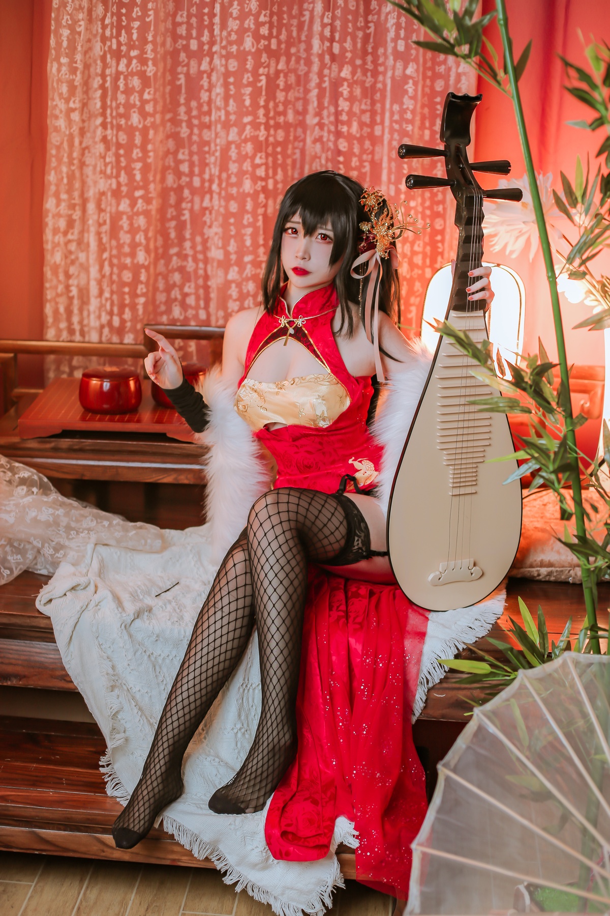 【cosplay】-【二佐Nisa】-大凤旗袍-COS世界