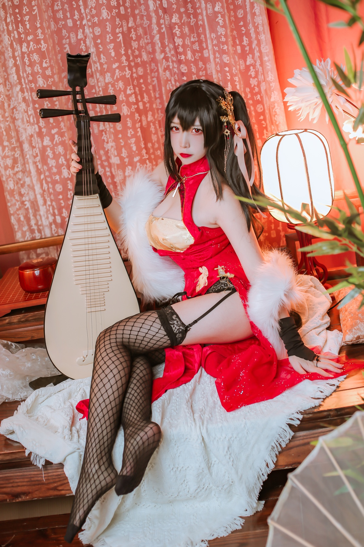 图片[2]-【cosplay】-【二佐Nisa】-大凤旗袍-COS世界