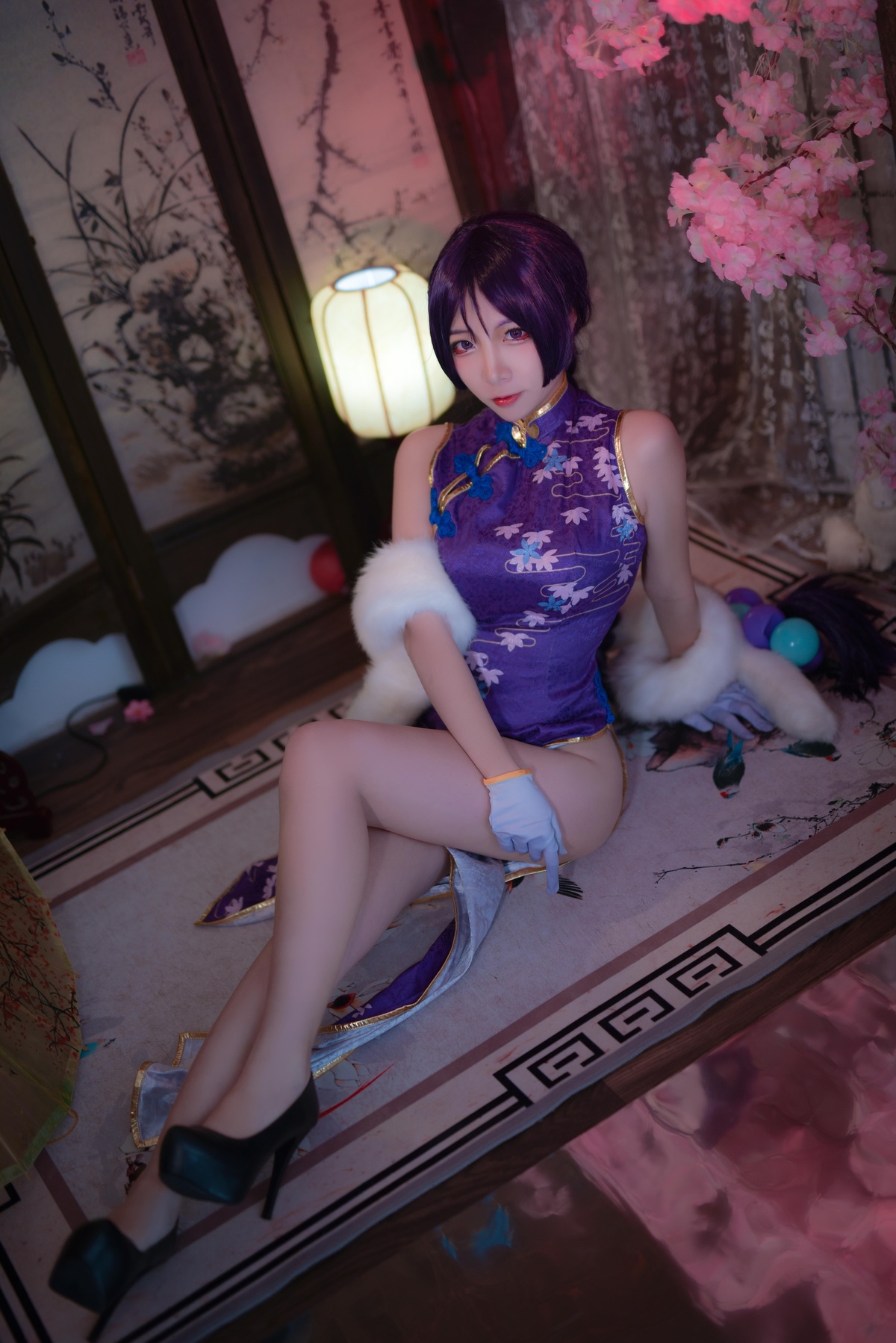 图片[5]-【cosplay】-【二佐Nisa】-奶光旗袍-COS世界