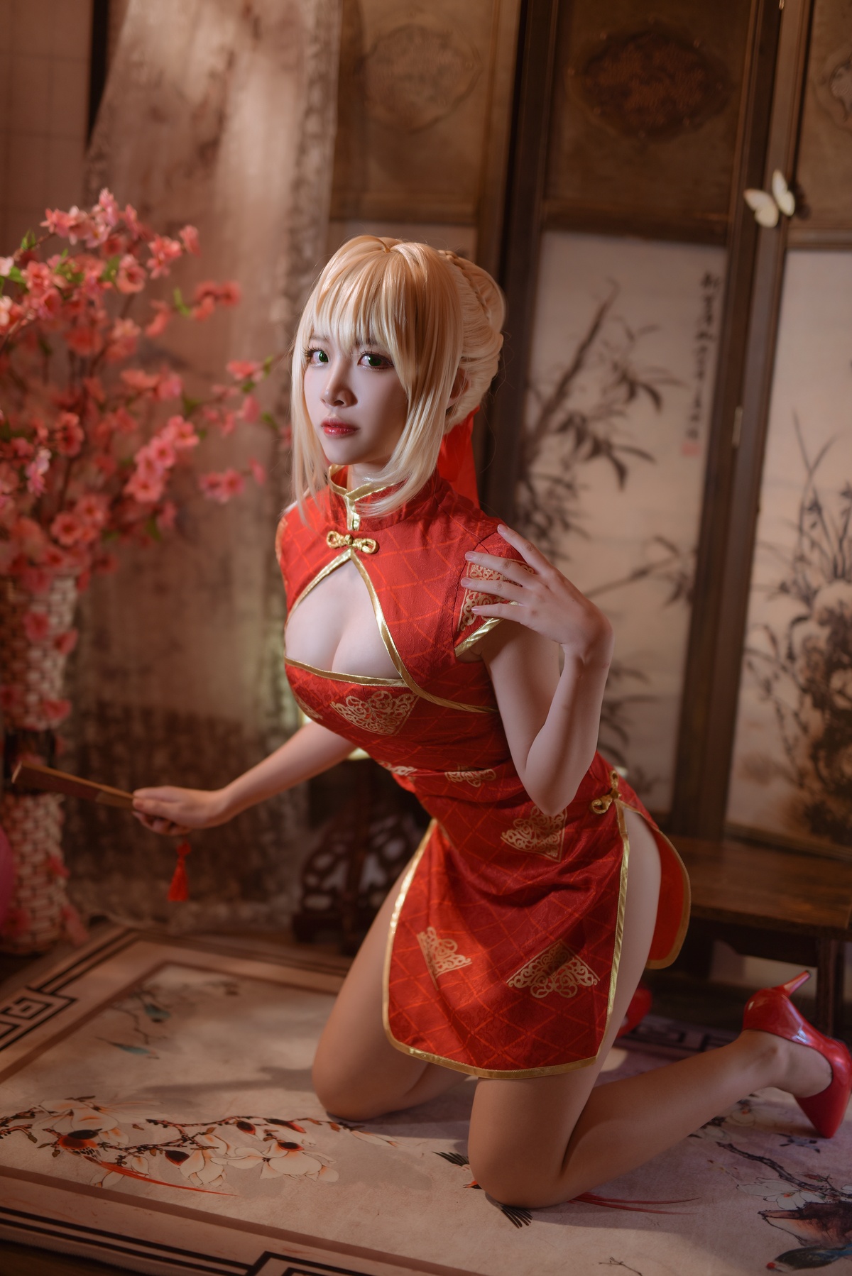 【cosplay】-【二佐Nisa】-尼禄旗袍-COS世界