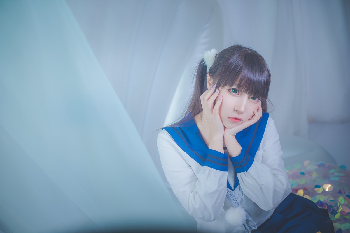 图片[2]-【cosplay】-【二佐Nisa】-水手服-COS世界