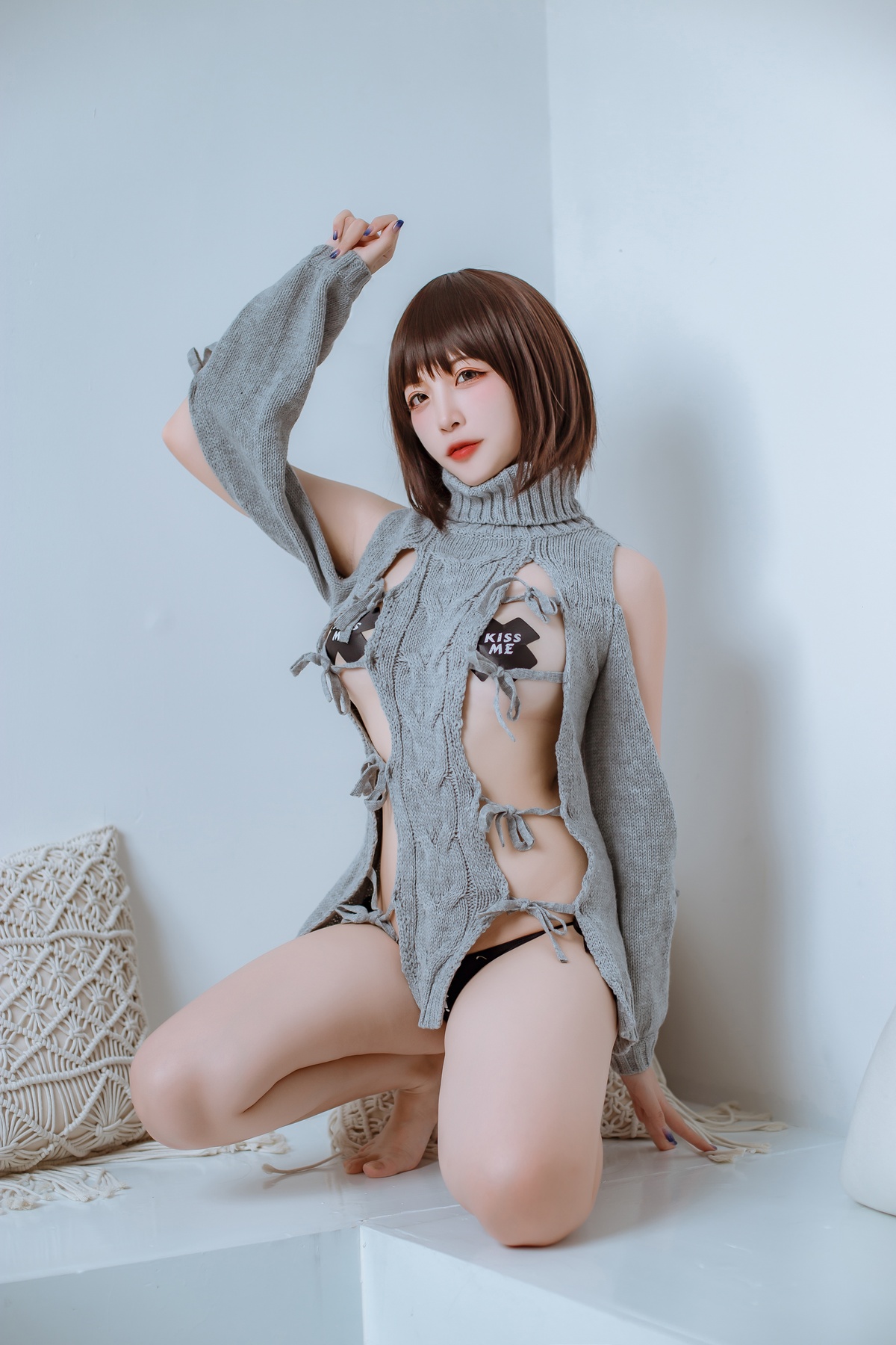 图片[4]-【cosplay】-【二佐Nisa】-洞洞毛衣-COS世界