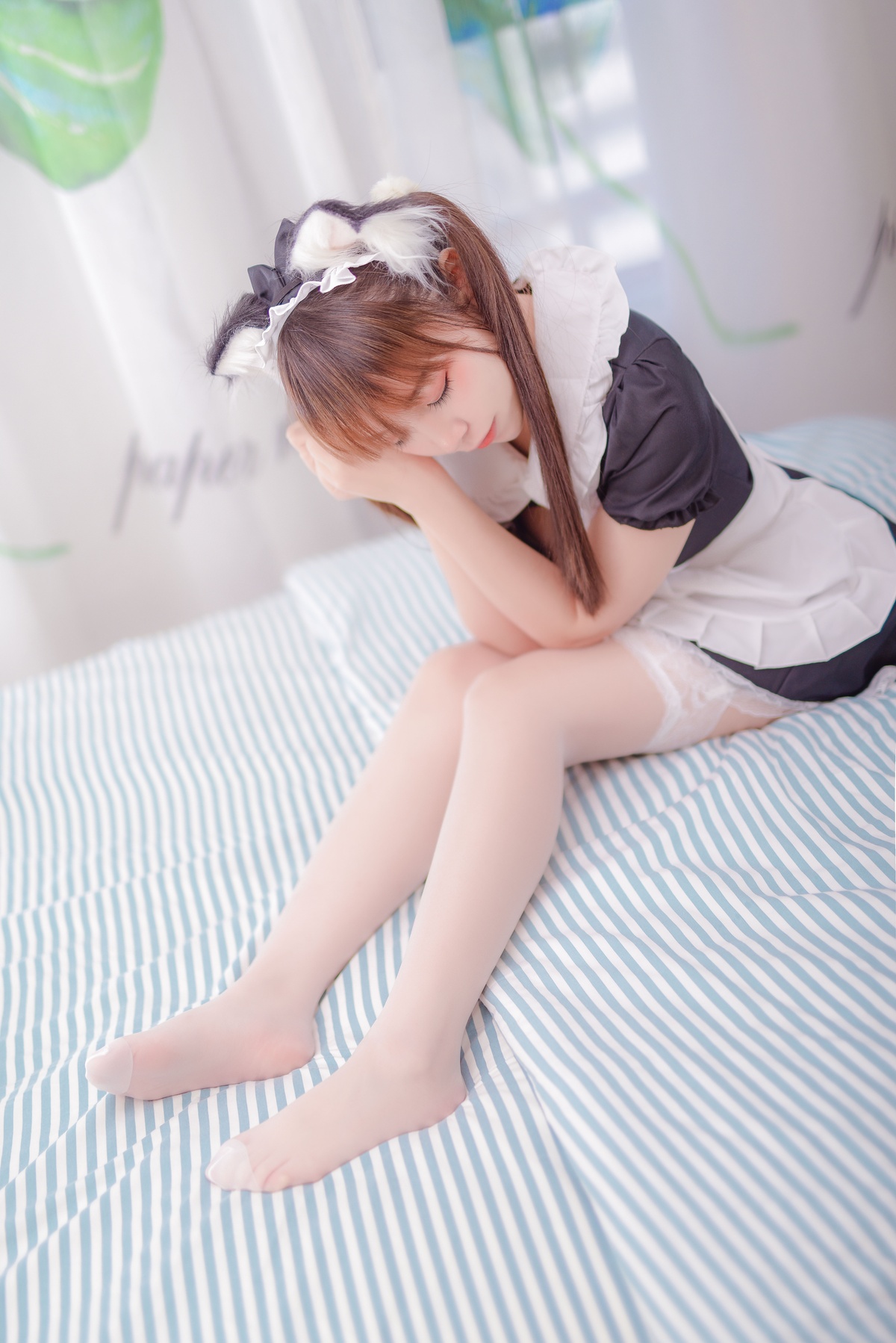 图片[2]-【cosplay】-【二佐Nisa】-猫耳女仆-COS世界