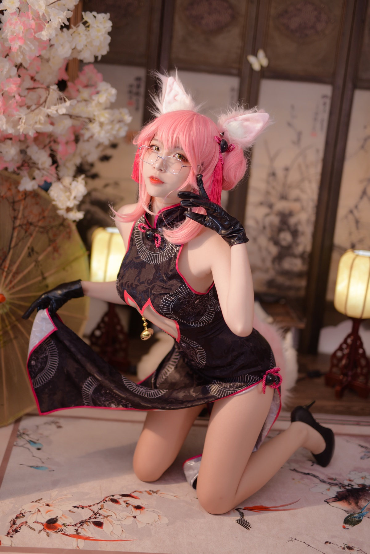 【cosplay】-【二佐Nisa】-玉藻前 旗袍-COS世界
