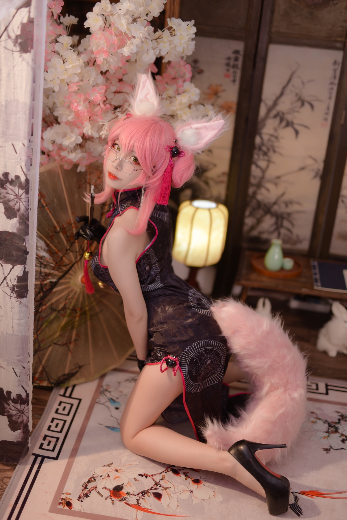 图片[2]-【cosplay】-【二佐Nisa】-玉藻前 旗袍-COS世界
