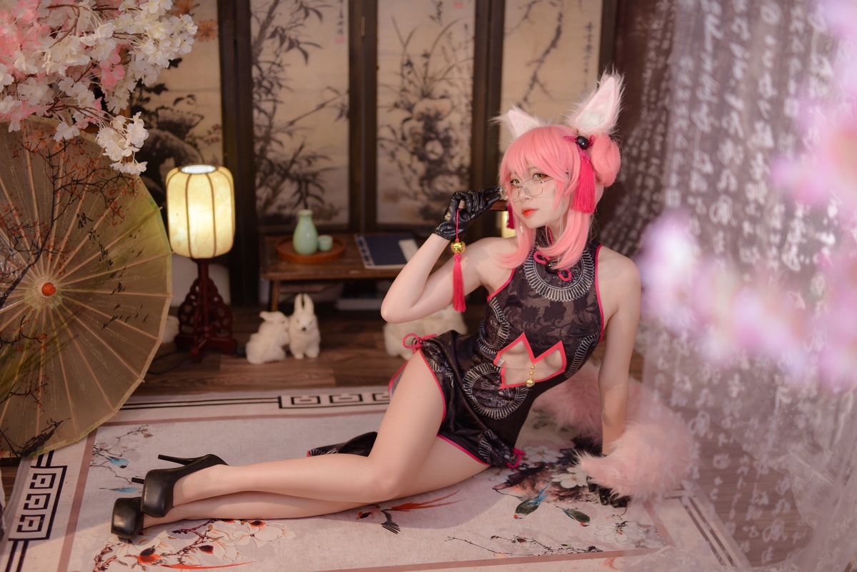 图片[5]-【cosplay】-【二佐Nisa】-玉藻前 旗袍-COS世界